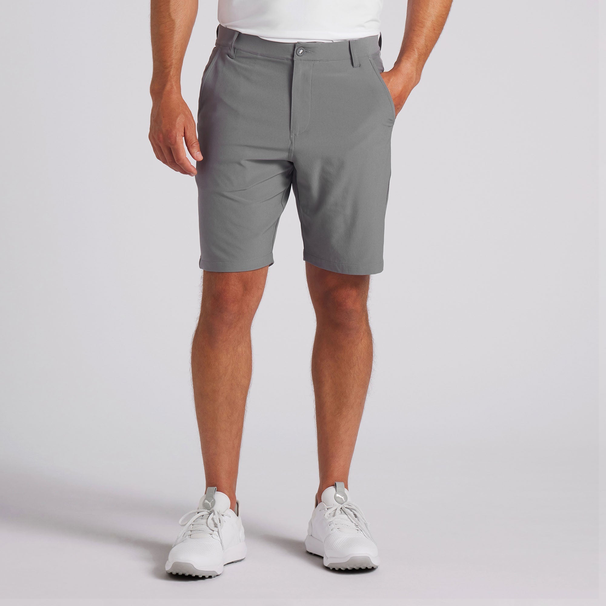 101 Solid 9" Golf Shorts | Slate Sky 1 101 Solid 9" Golf Shorts | Slate Sky