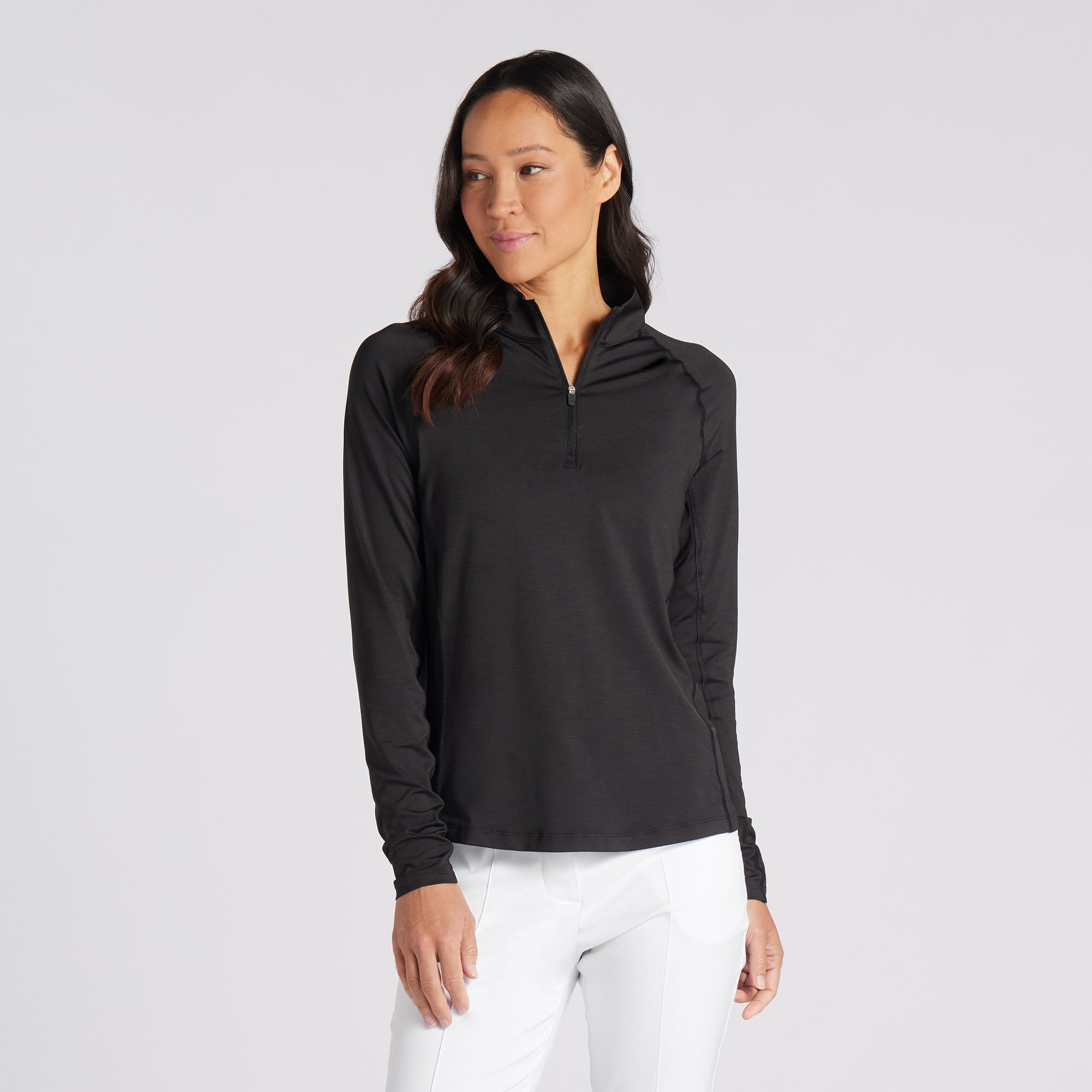 Women's YouV Solid Golf 1/4 Zip 1 Women's YouV Solid Golf 1/4 Zip