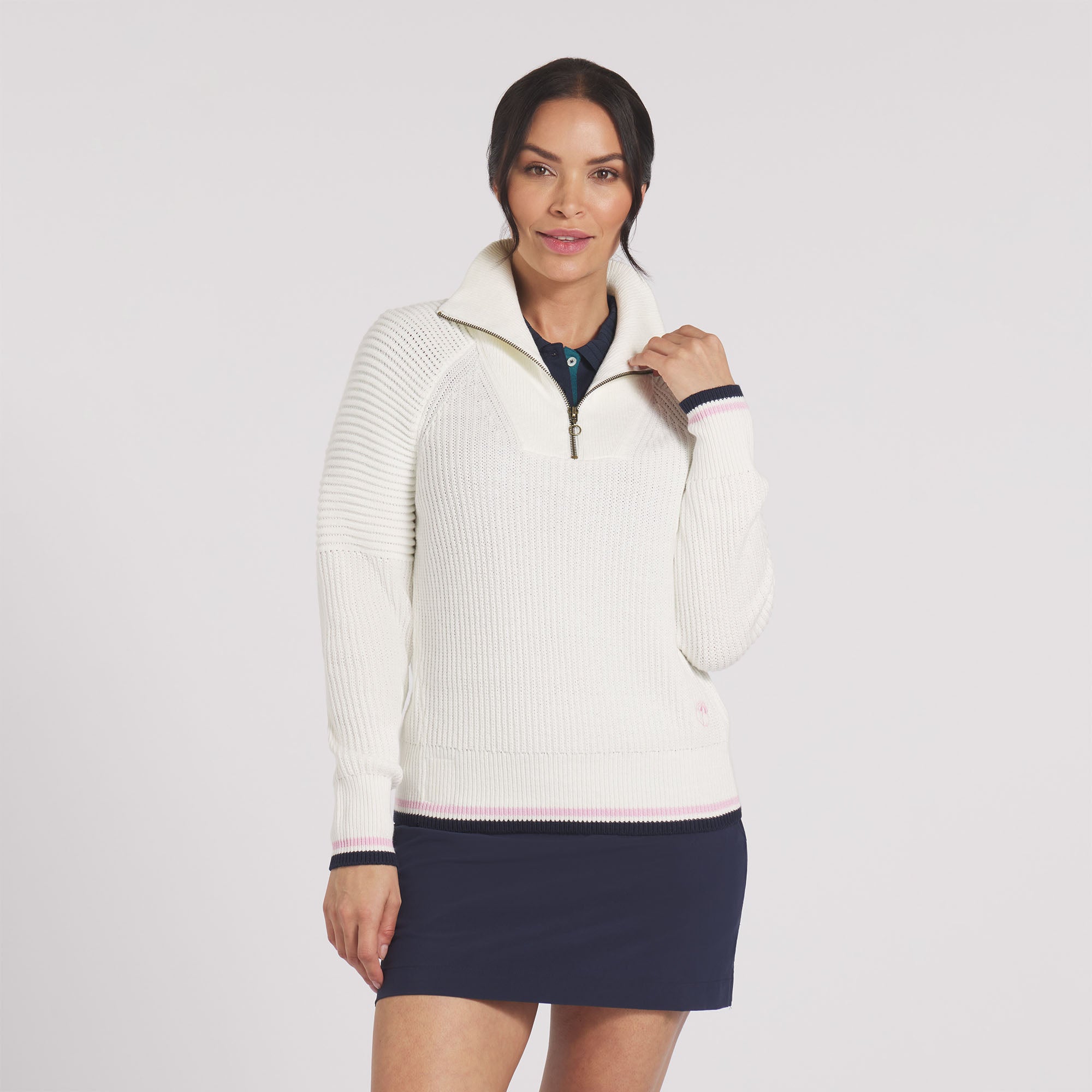 Women's AP Zip Golf Sweater