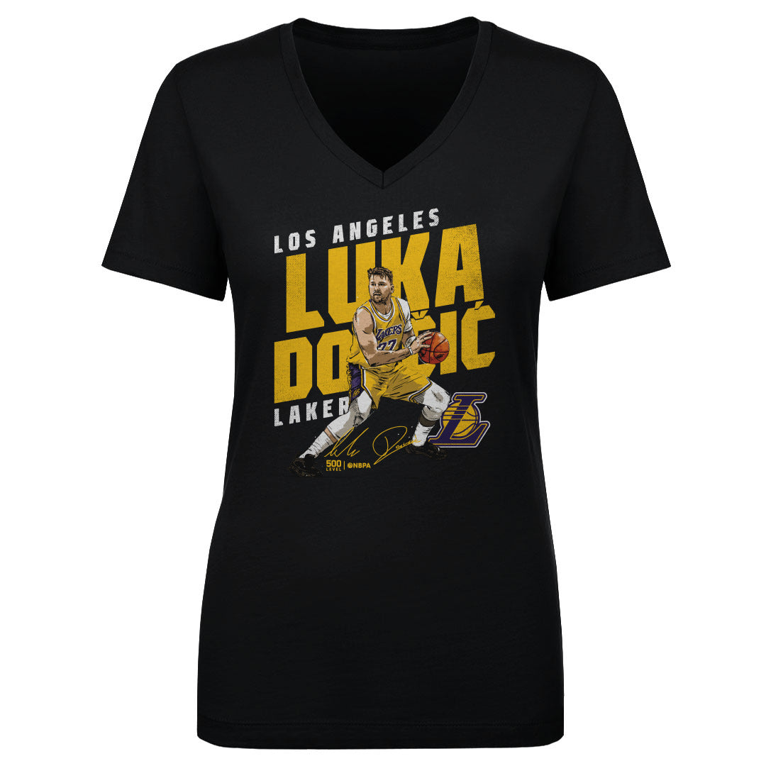 Luka Doncic Los Angeles Lakers Slant WHT