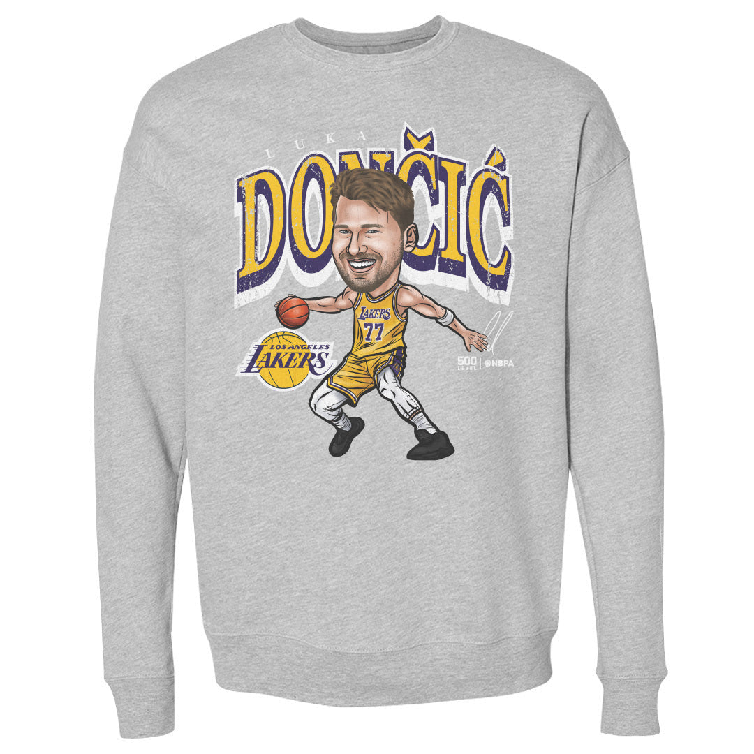 Luka Doncic Los Angeles Lakers Cartoon WHT 1 Luka Doncic Los Angeles Lakers Cartoon WHT