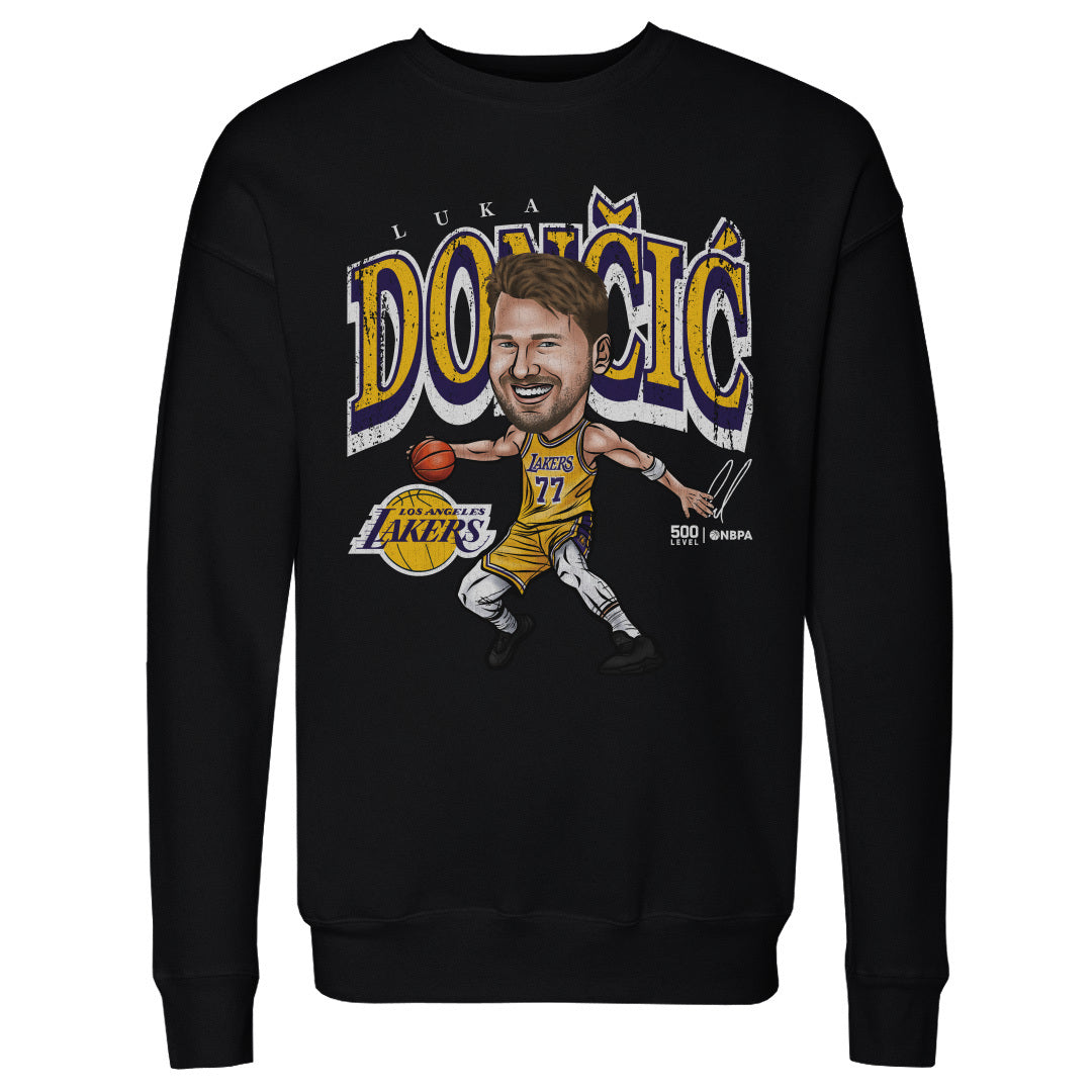 Luka Doncic Los Angeles Lakers Cartoon WHT 2 Luka Doncic Los Angeles Lakers Cartoon WHT