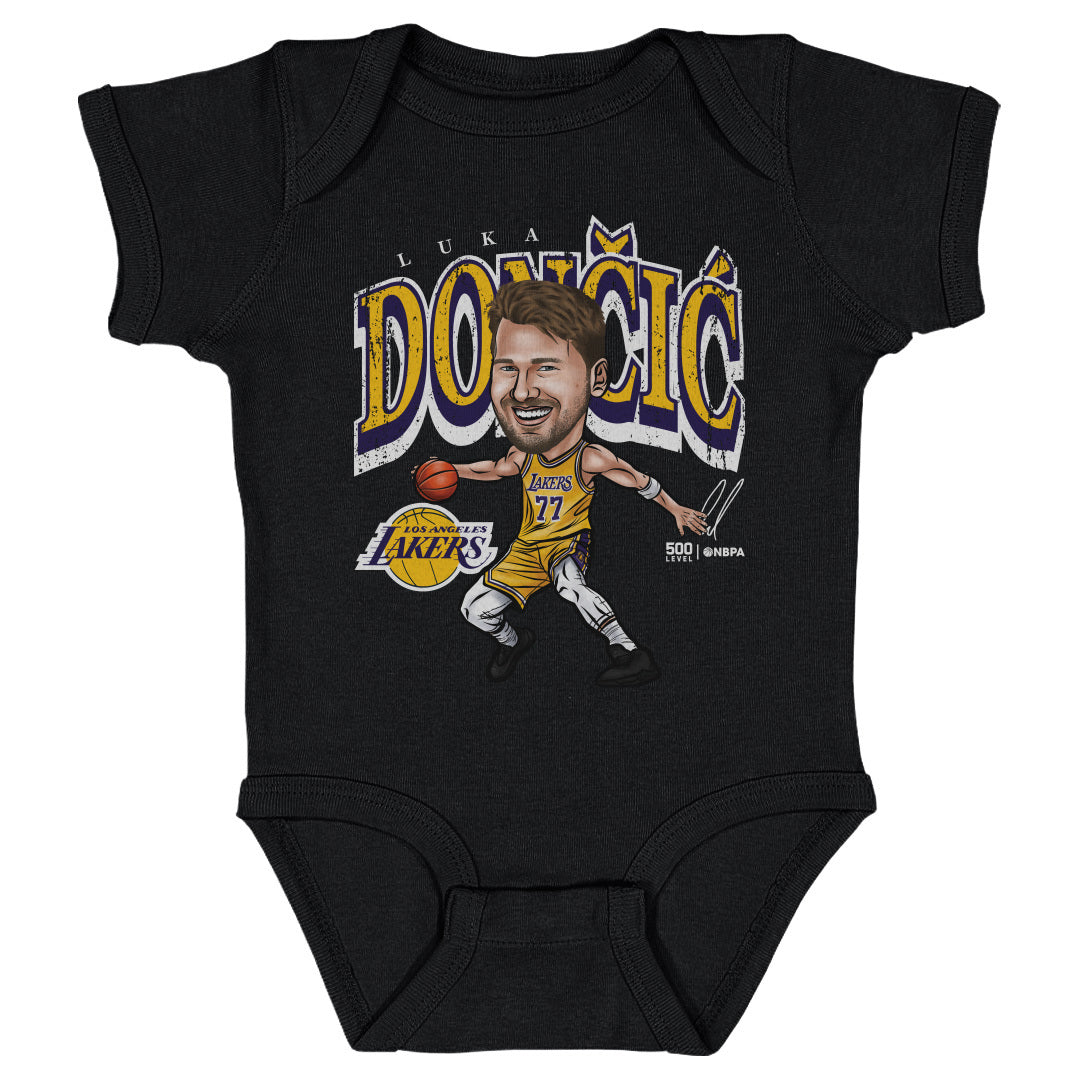 Luka Doncic Los Angeles Lakers Cartoon WHT 1 Luka Doncic Los Angeles Lakers Cartoon WHT