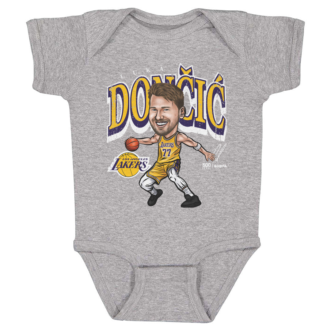 Luka Doncic Los Angeles Lakers Cartoon WHT 3 Luka Doncic Los Angeles Lakers Cartoon WHT