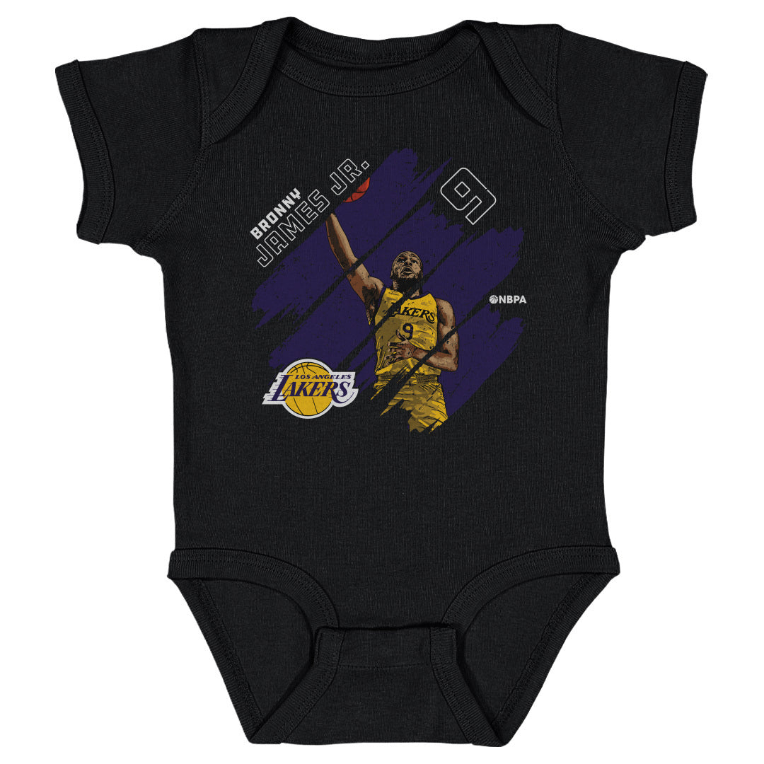 Bronny James Jr. Los Angeles Lakers Stripes WHT 2 Bronny James Jr. Los Angeles Lakers Stripes WHT