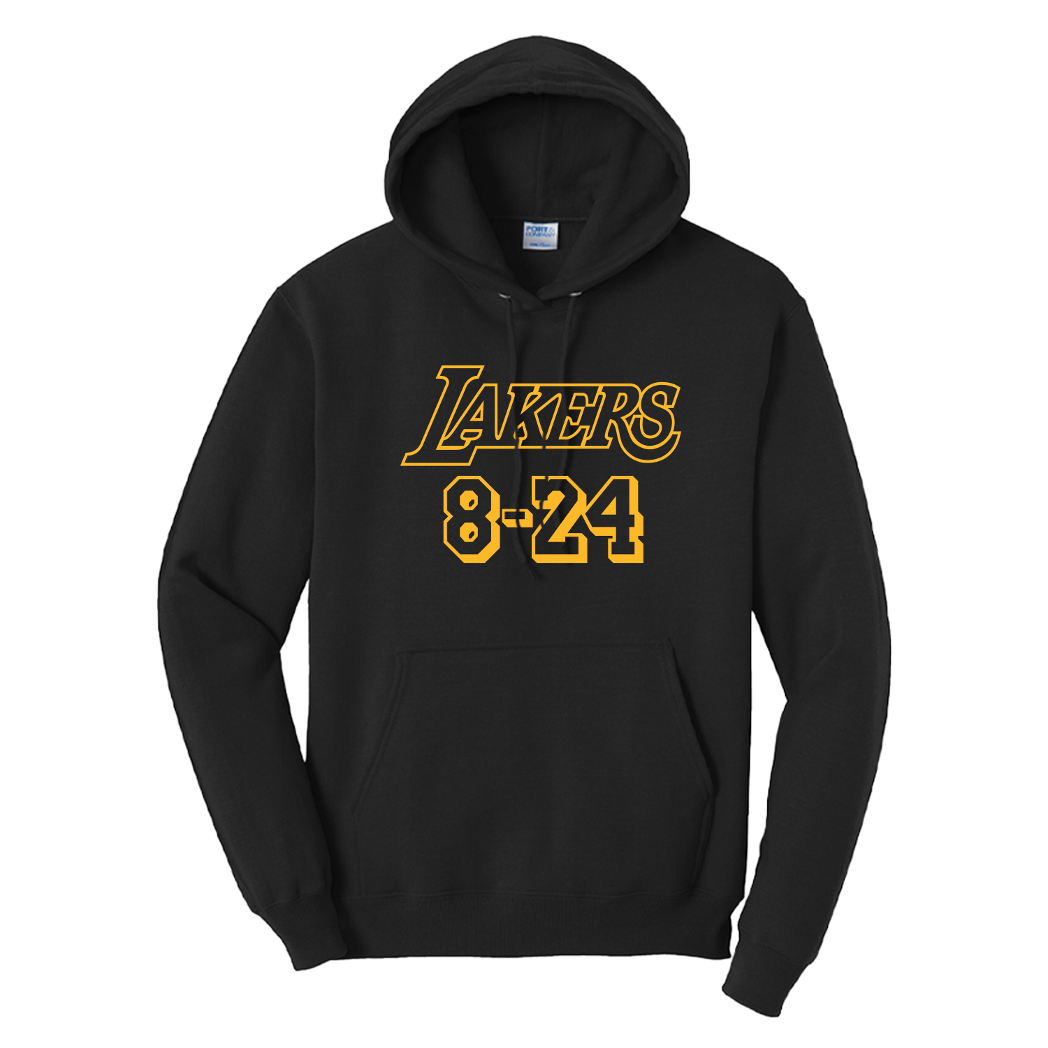 Lakers Kobe 8 24 Wordmark Logo Hoodie