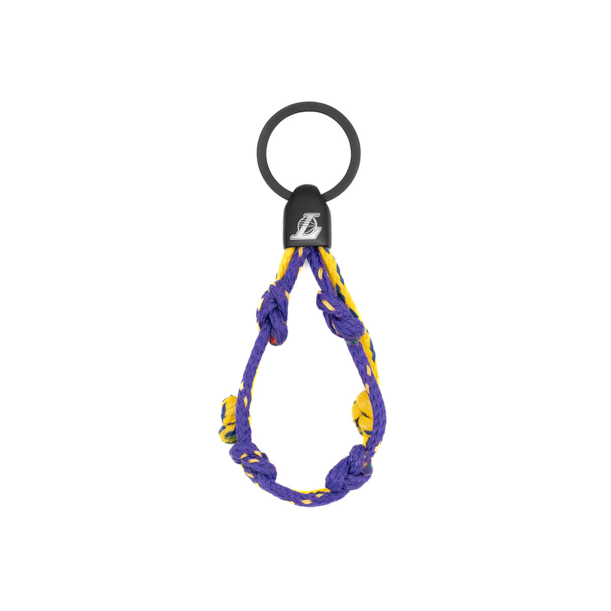 LA Lakers Bracenet Purple & Gold Upcycled Fishing Net Keychain 1 LA Lakers Bracenet Purple & Gold Upcycled Fishing Net Keychain