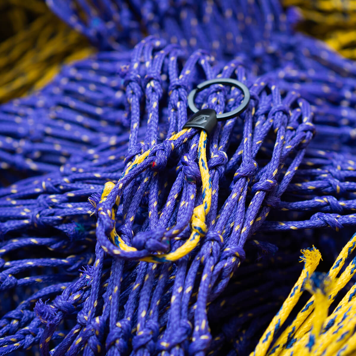 LA Lakers Bracenet Purple & Gold Upcycled Fishing Net Keychain 4 LA Lakers Bracenet Purple & Gold Upcycled Fishing Net Keychain
