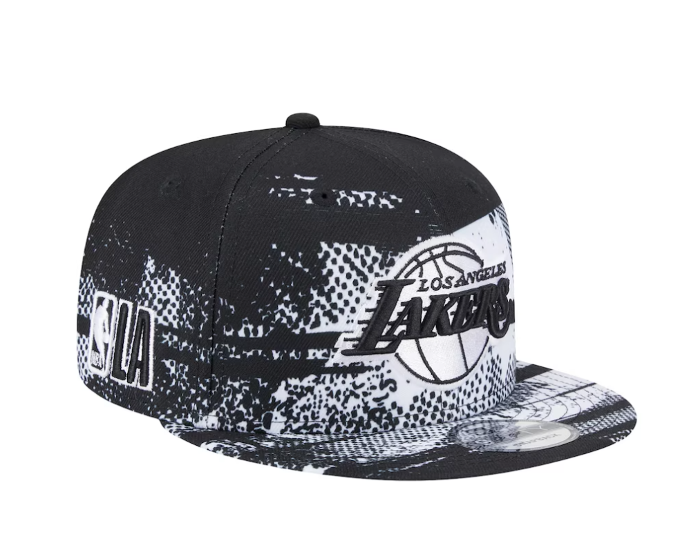Lakers 950 NBA Tip Off 24 BW Snapback 2 Lakers 950 NBA Tip Off 24 BW Snapback