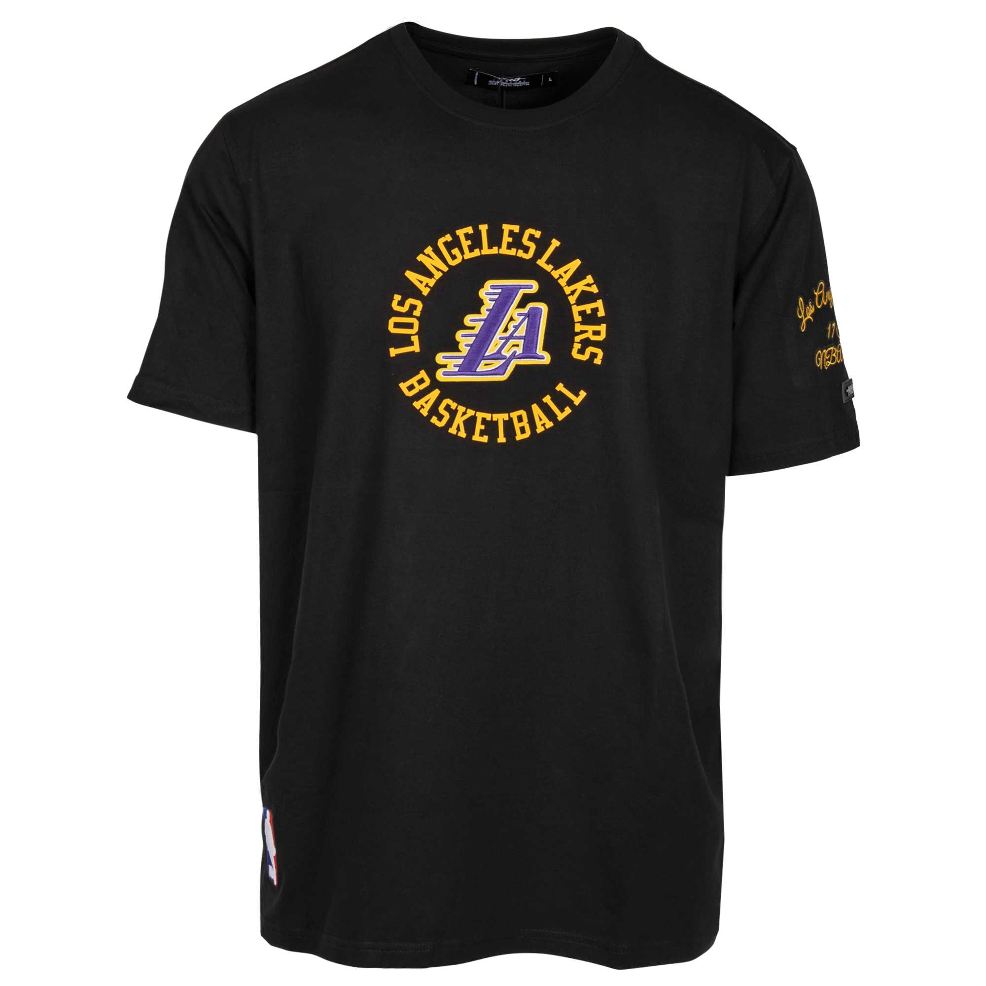 Lakers Hybrid Short Sleeve Blk Tee