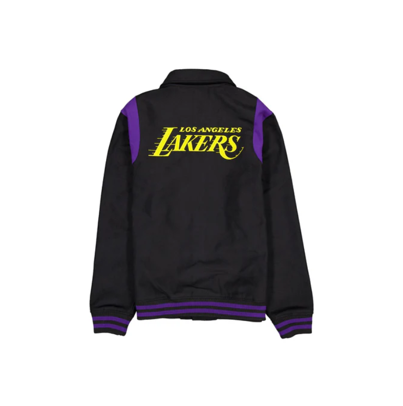 Lakers Letterman Button Up Jacket 2 Lakers Letterman Button Up Jacket
