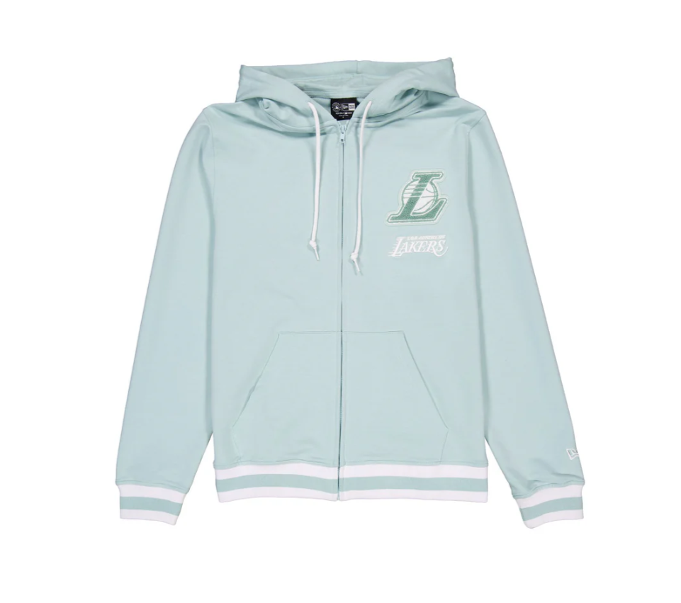 Lakers Logo Select Mint FZ Hood 1 Lakers Logo Select Mint FZ Hood