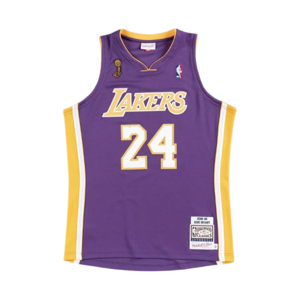 LAKERS NBA AUTHENTIC ROAD FINALS 2008 KOBE 24 JERSEY