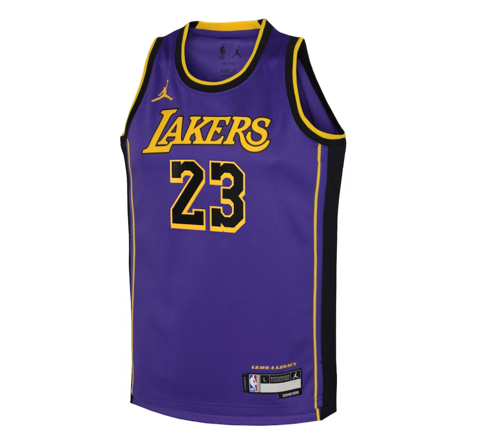 LAKERS YOUTH JAMES 23 STATEMENT SWINGMAN JERSEY 1 LAKERS YOUTH JAMES 23 STATEMENT SWINGMAN JERSEY