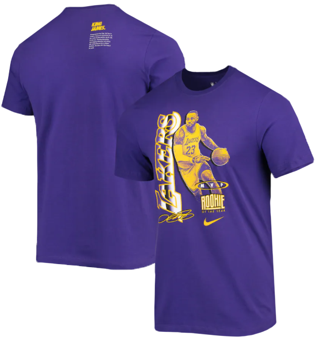LeBron James Los Angeles Lakers Select Series MVP + ROY T-Shirt