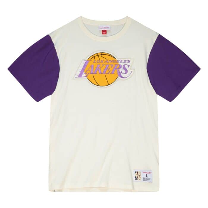 Los Angeles Lakers Color Blocked SS Tee 1 Los Angeles Lakers Color Blocked SS Tee