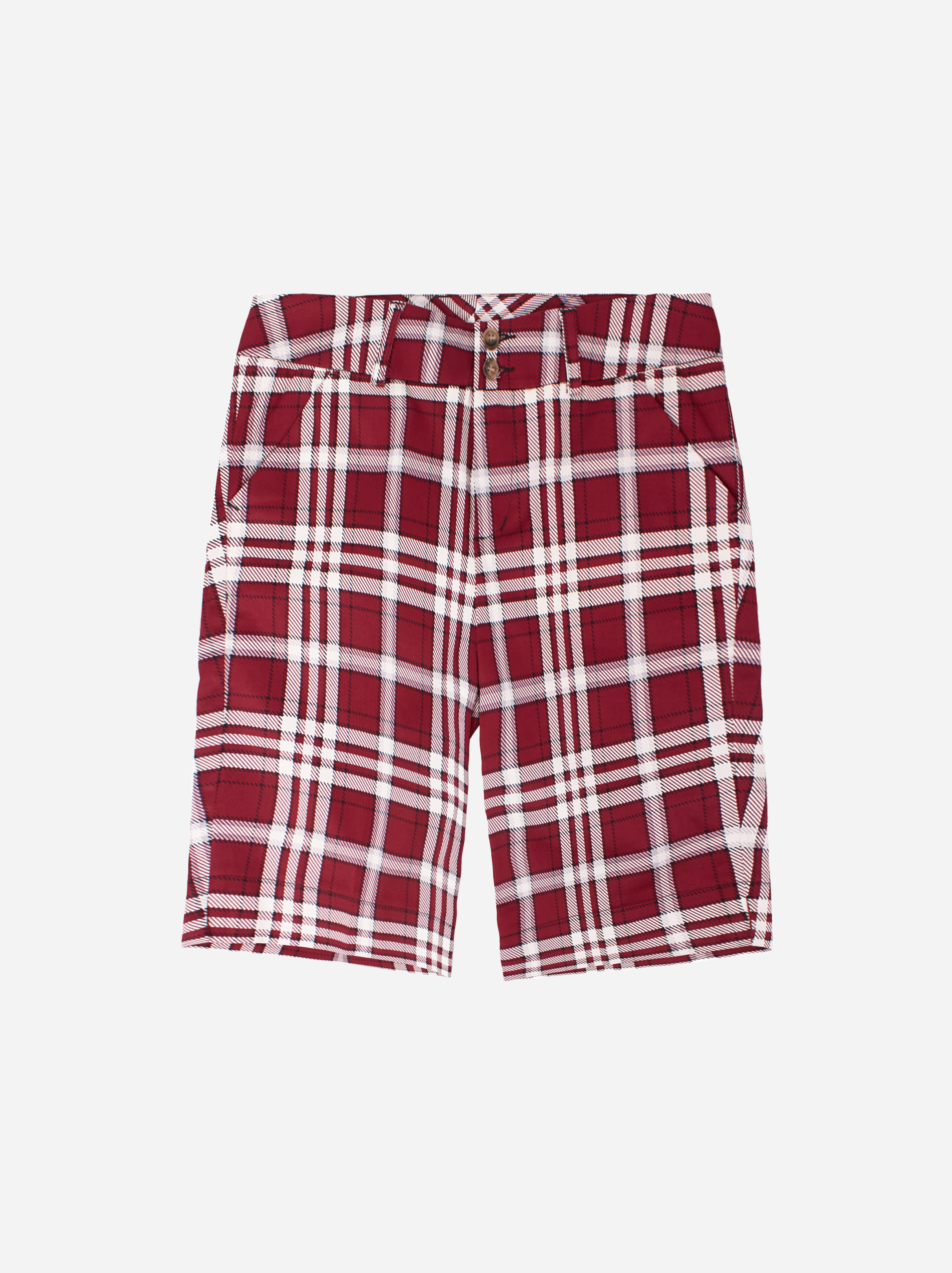 Bermuda Short - Fairway Crimson Plaid