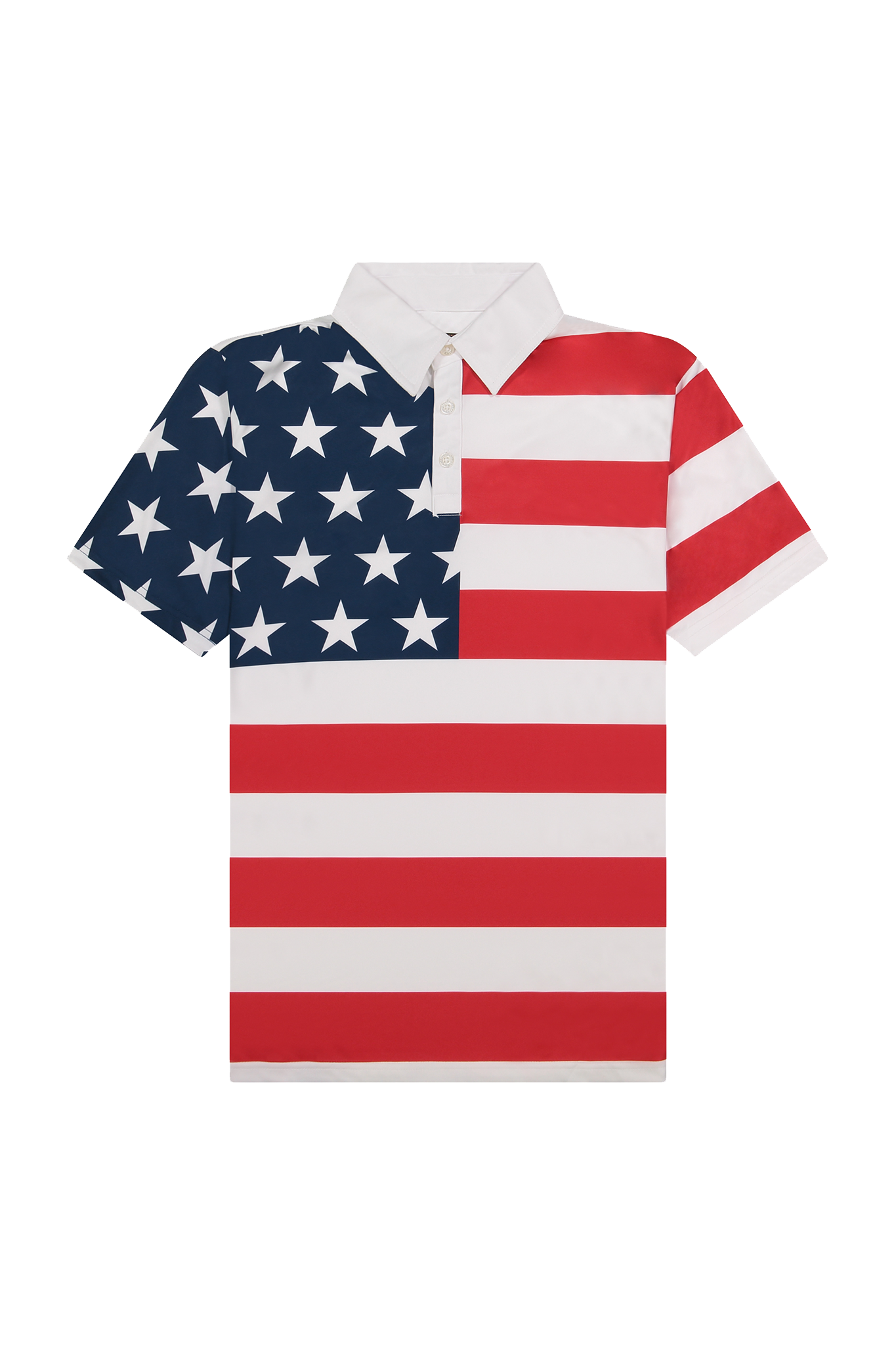Men's Breezy Polo - Stars & Stripes
