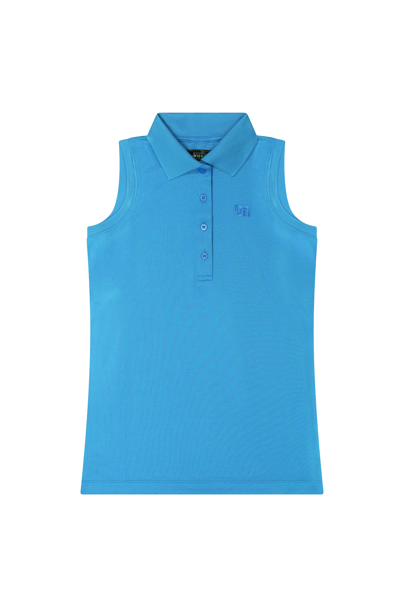 Women Sleeveless Heritage Polo - Powder Blue