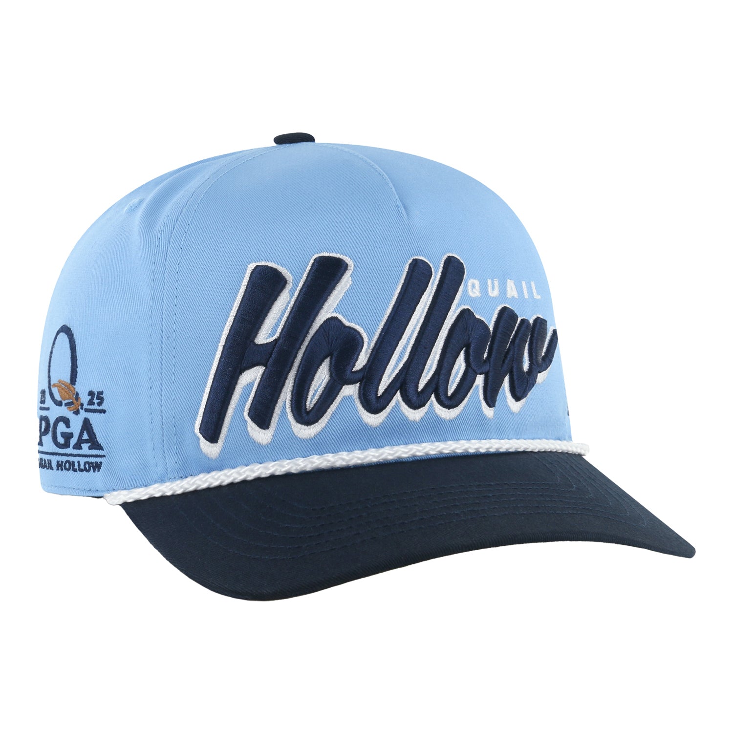 '47 Brand 2025 PGA Championship Dropshadow Rope Hitch Script Hat in Columbia Blue
