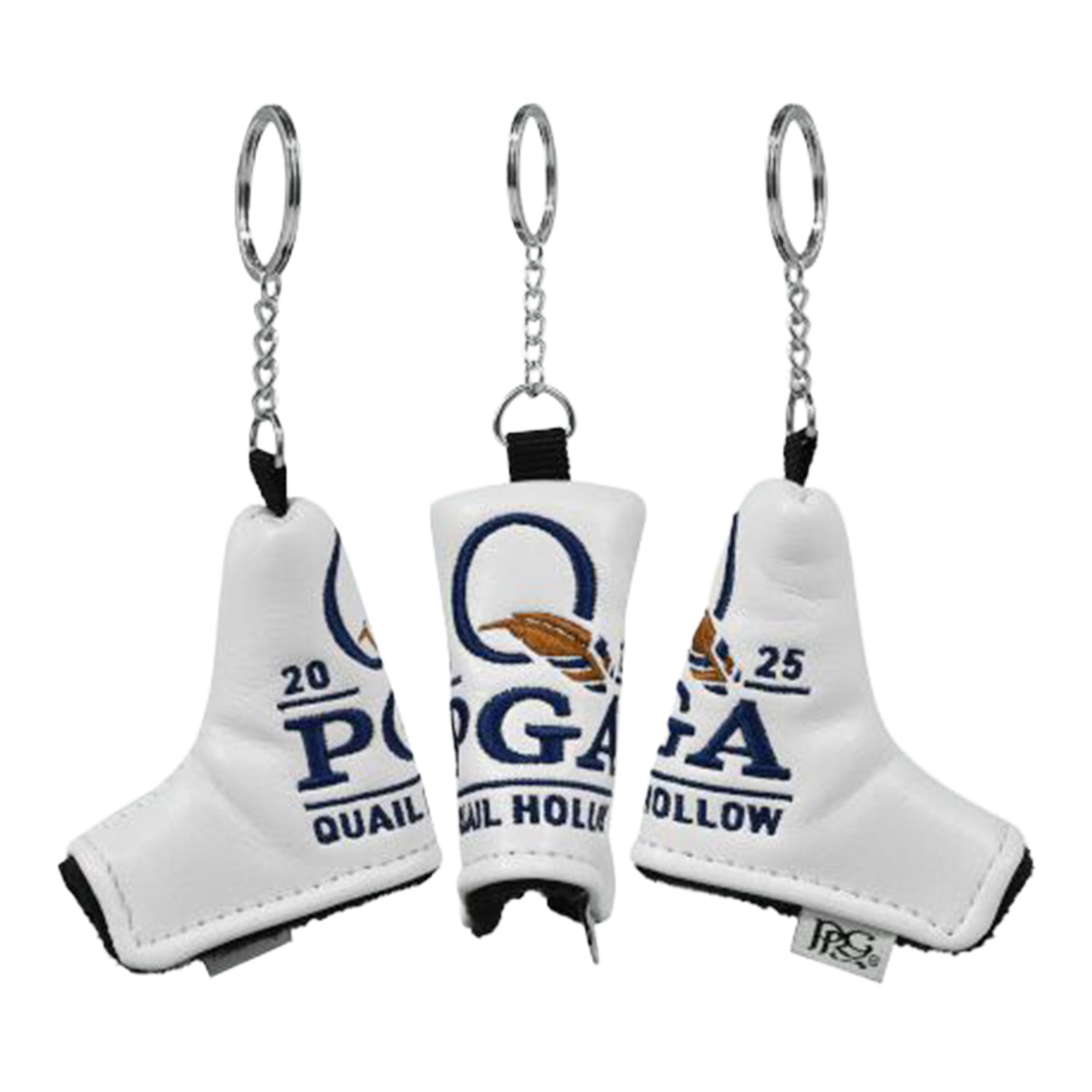 PRG Golf 2025 PGA Championship Putter Cover Keychain in White