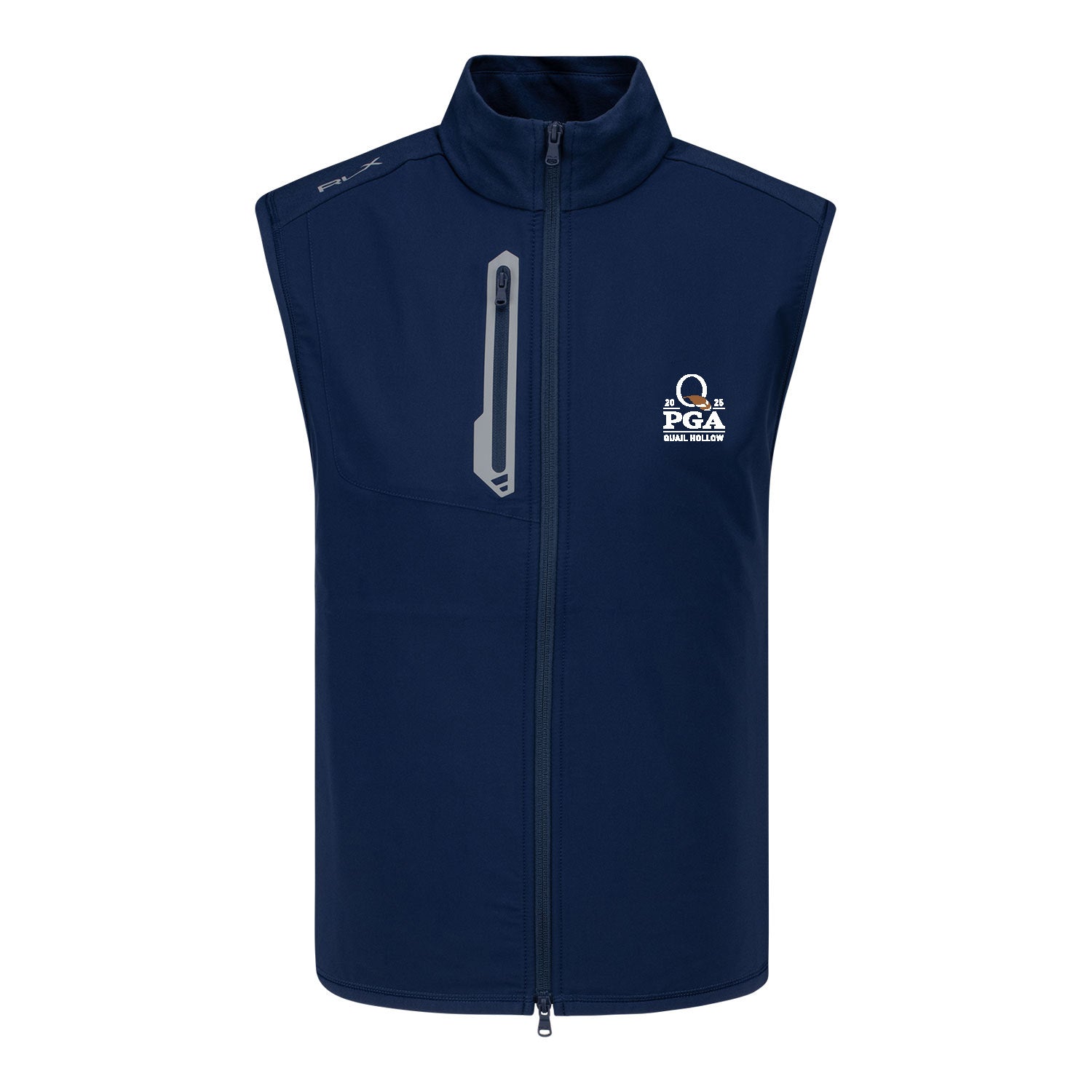 Ralph Lauren 2025 PGA Championship Tech Terry Full Zip Vest in Refined Navy 1 Ralph Lauren 2025 PGA Championship Tech Terry Full Zip Vest in Refined Navy