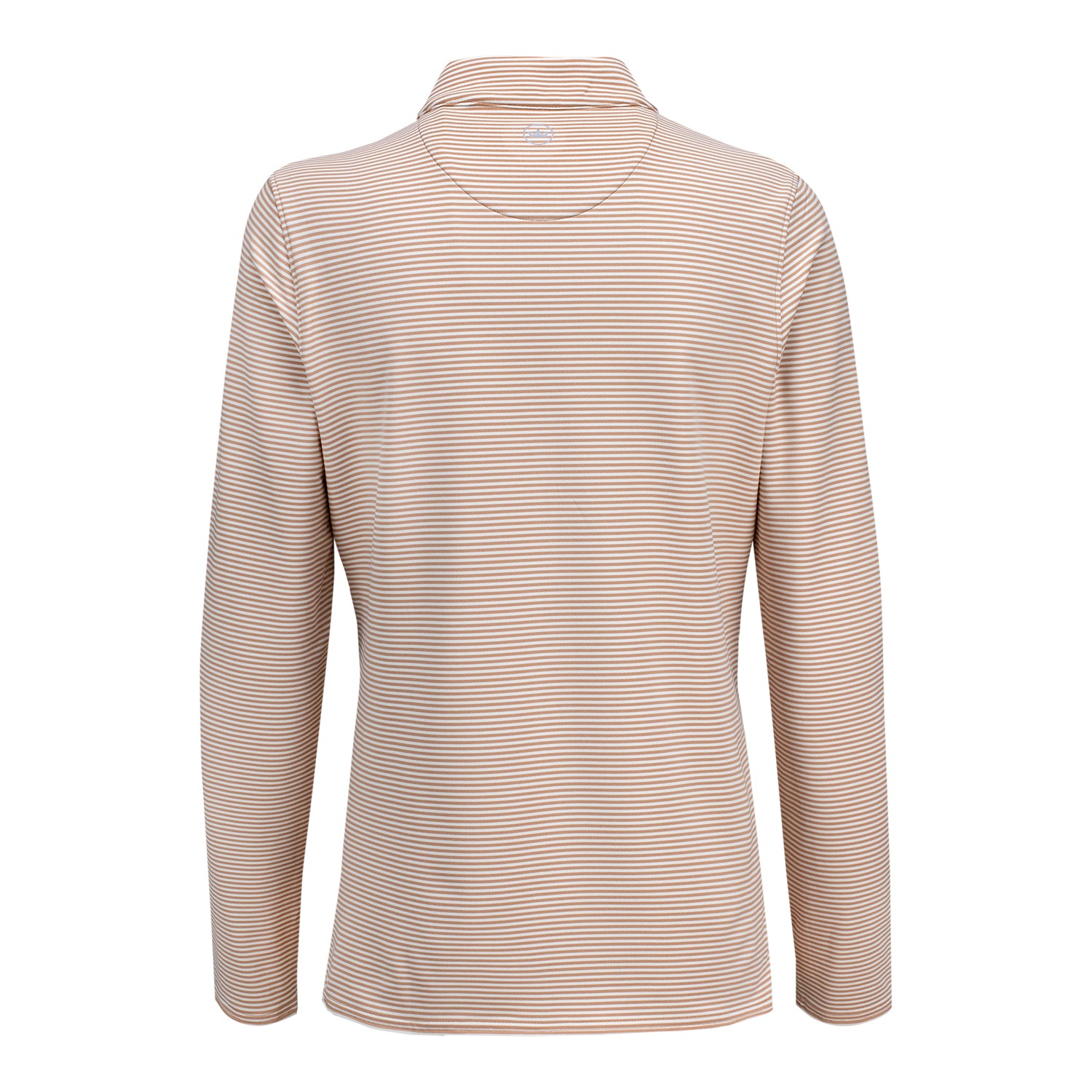 Peter Millar 2025 PGA Championship Women's Vista Katy Stripe Full Zip in Camel and Ivory 2 Peter Millar 2025 PGA Championship Women's Vista Katy Stripe Full Zip in Camel and Ivory