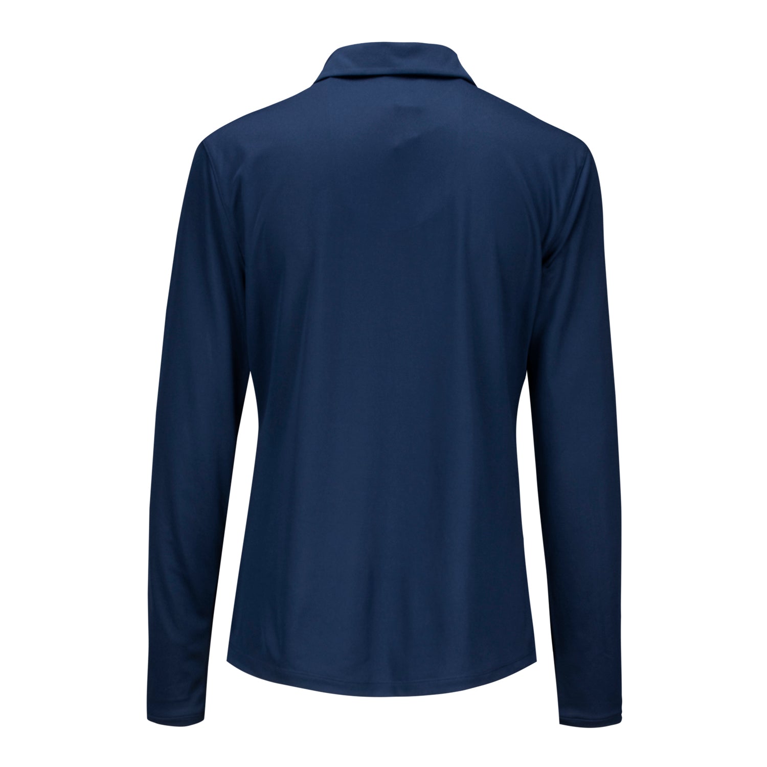 Nike 2025 PGA Championship Women's Victory Long Sleeve Solid Polo in Navy 2 Nike 2025 PGA Championship Women's Victory Long Sleeve Solid Polo in Navy