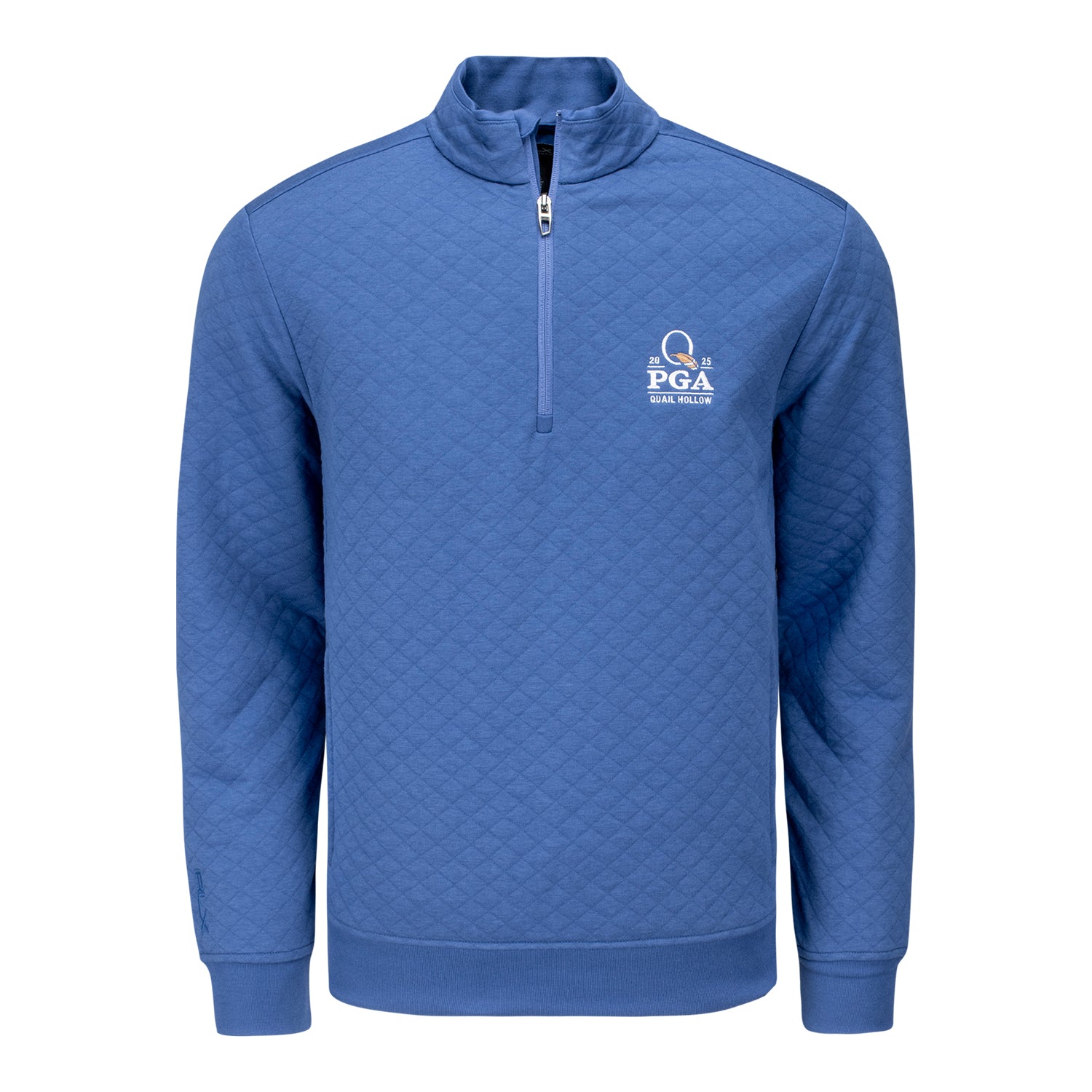 Ralph Lauren 2025 PGA Championship Quilted Double Knit Quarter Zip in Old Royal 1 Ralph Lauren 2025 PGA Championship Quilted Double Knit Quarter Zip in Old Royal