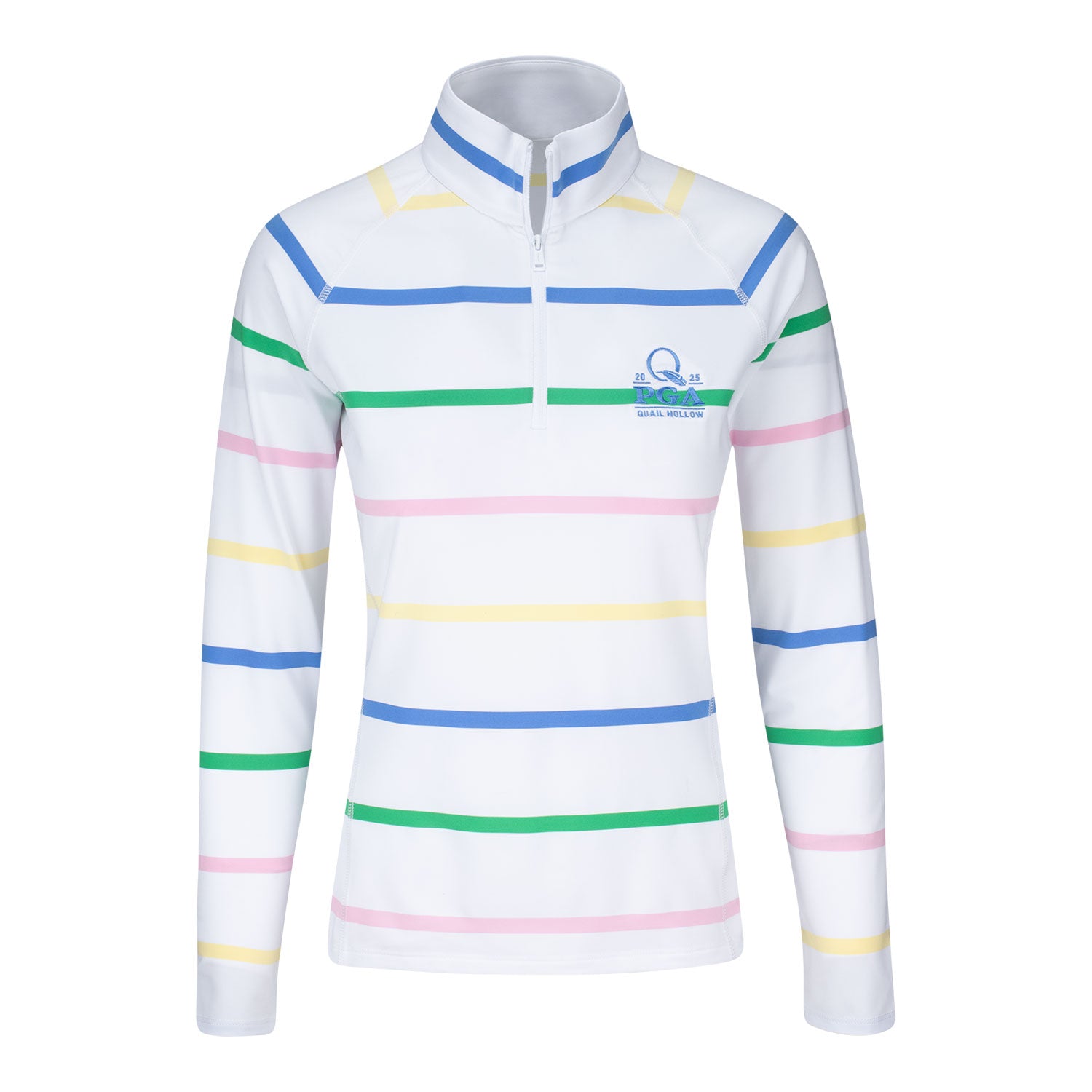 Ralph Lauren 2025 PGA Championship Women's Striped Quarter Zip in Multicolor
