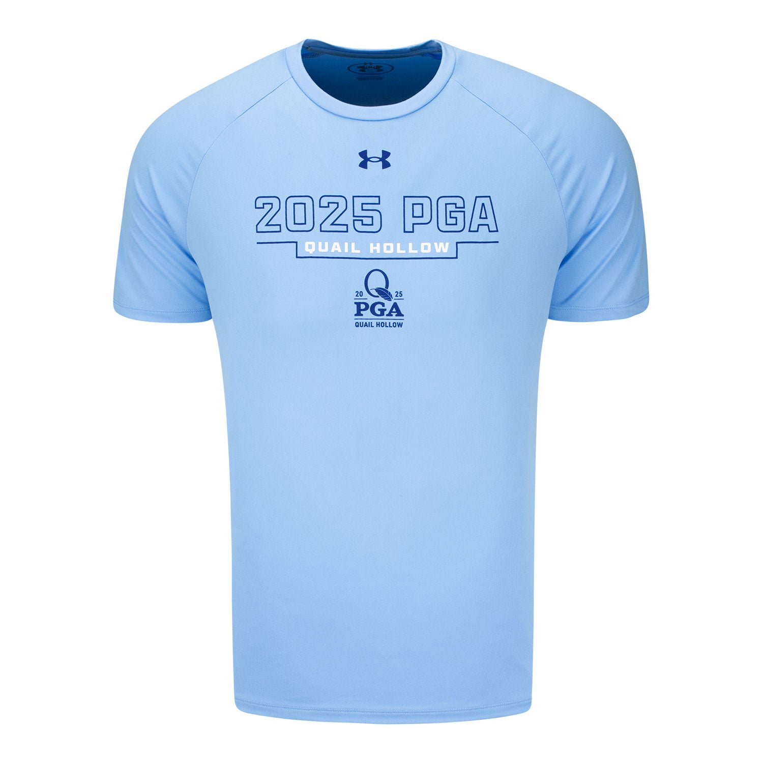 Under Armour 2025 PGA Championship Block Text Tech T-Shirt in Carolina Blue 1 Under Armour 2025 PGA Championship Block Text Tech T-Shirt in Carolina Blue