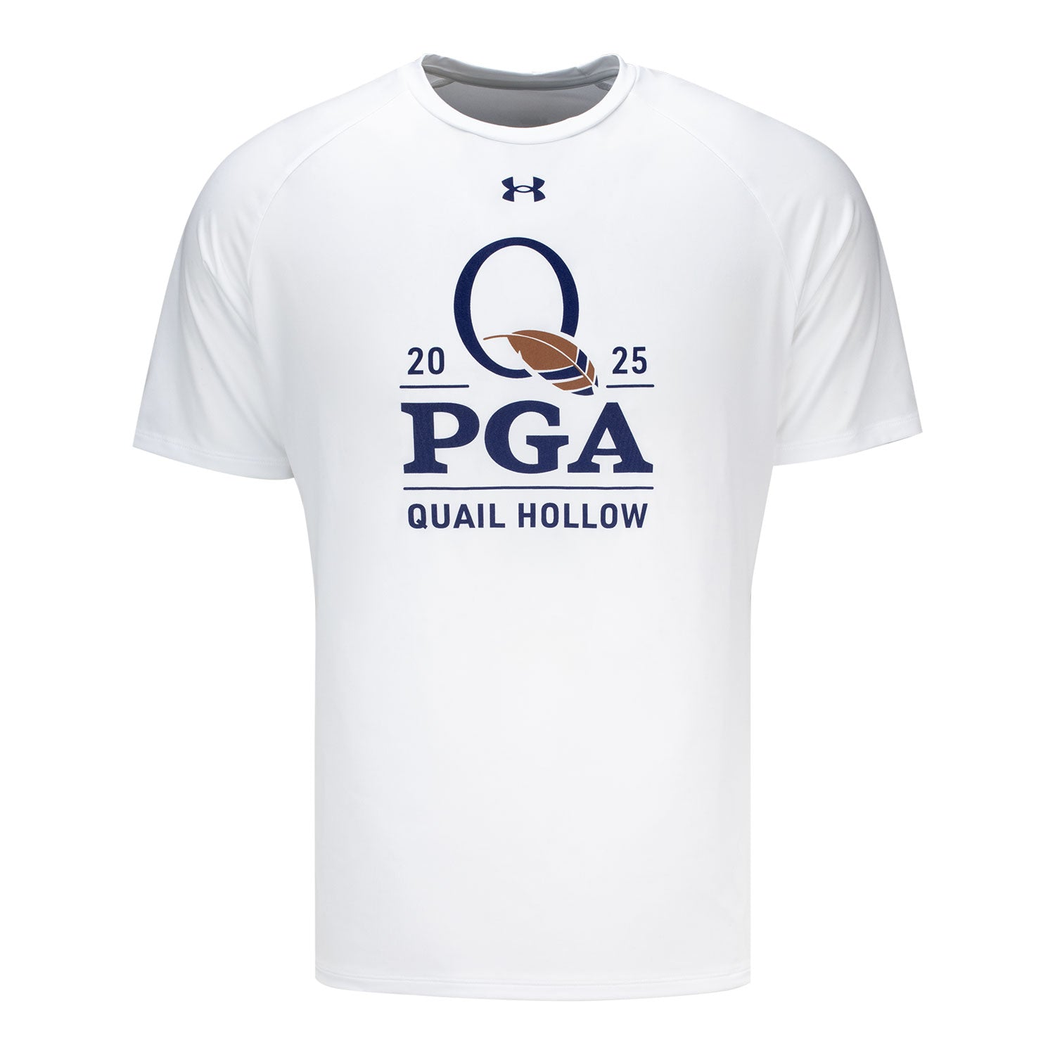 Under Armour 2025 PGA Championship Official Logo Tech T-Shirt in White 1 Under Armour 2025 PGA Championship Official Logo Tech T-Shirt in White