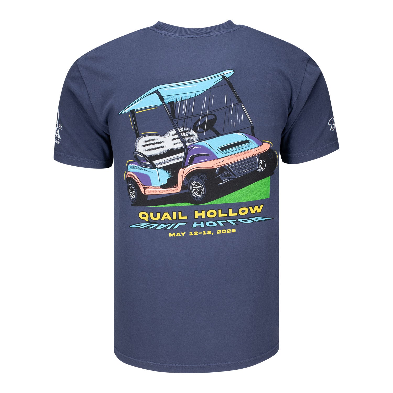 Barstool 2025 PGA Championship Quail Golf Cart T-Shirt in Navy
