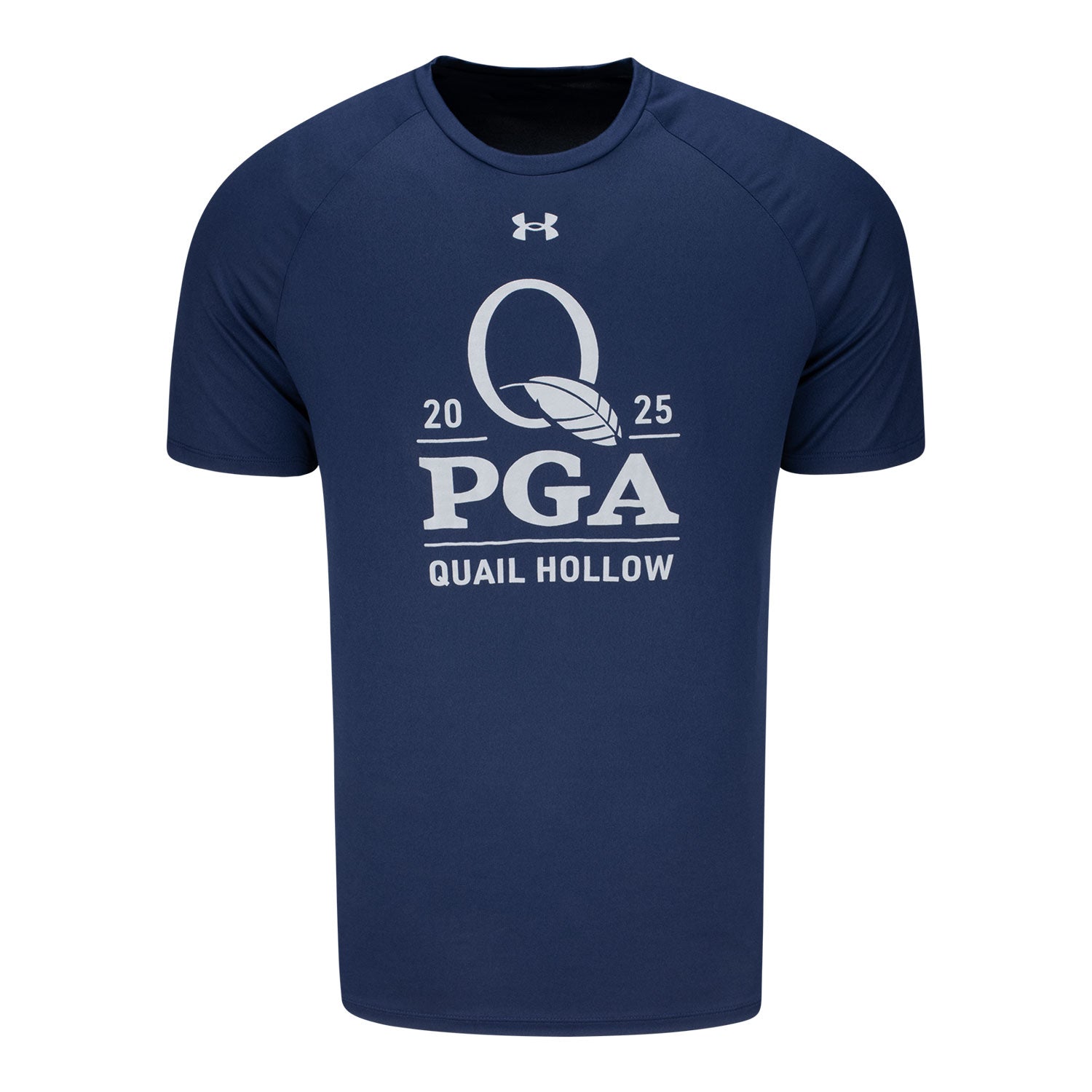 Under Armour 2025 PGA Championship Metallic Tonal Logo Tech T-Shirt in Midnight Navy