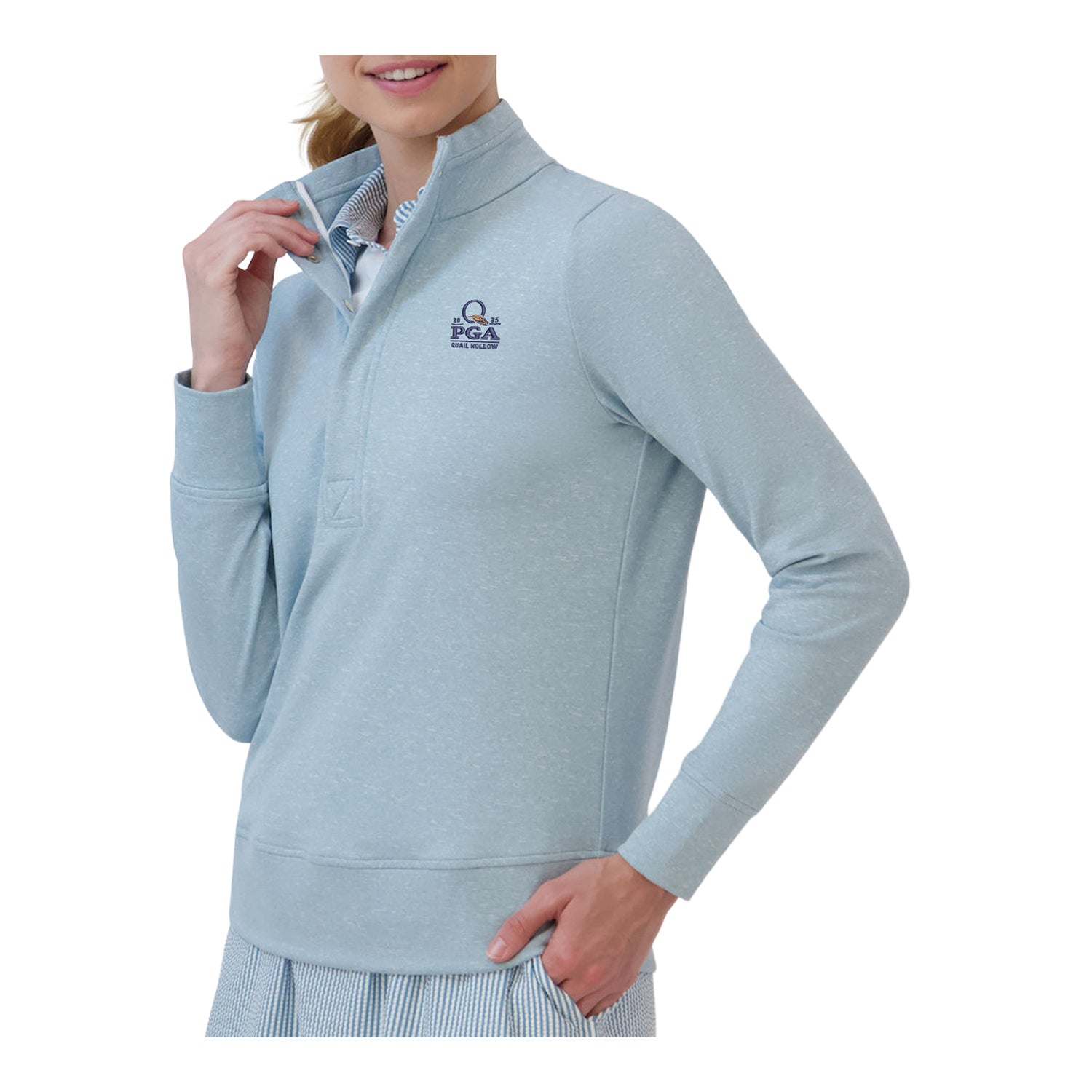 Fairway & Greene 2025 PGA Championship Ladies Julieta Quarter Snap in Mineral 2 Fairway & Greene 2025 PGA Championship Ladies Julieta Quarter Snap in Mineral