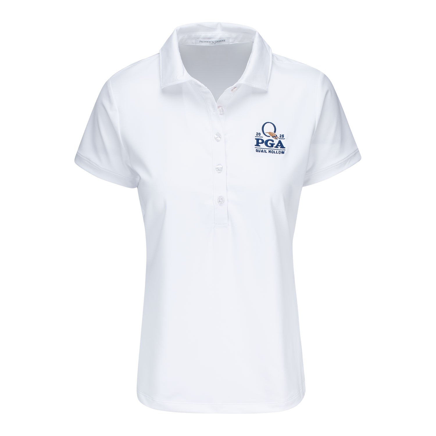 Fairway & Greene 2025 PGA Championship Ladies Claire Polo in White