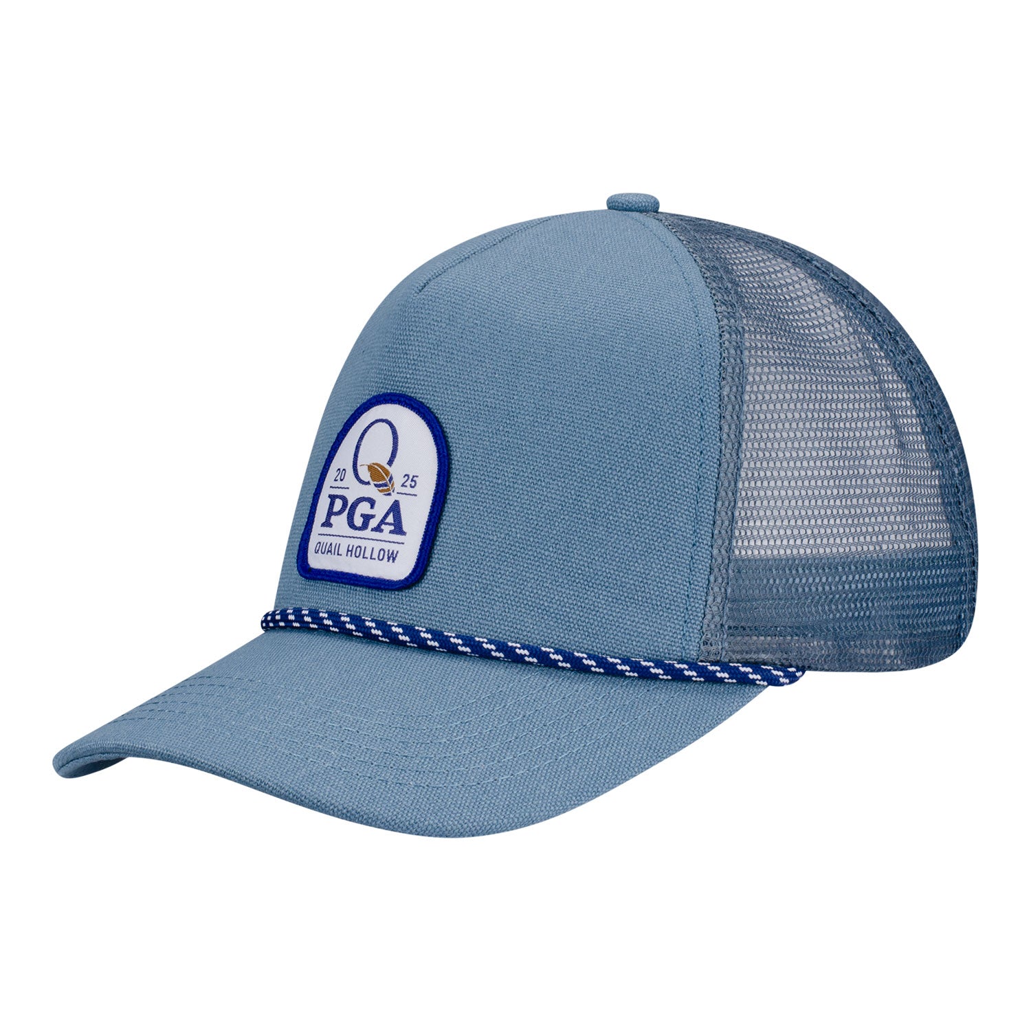 Barstool 2025 PGA Championship Nailhead Canvas Trucker Hat in Light Blue