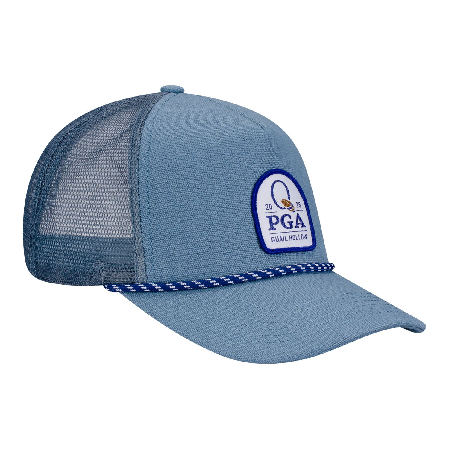 Barstool 2025 PGA Championship Nailhead Canvas Trucker Hat in Light Blue 2 Barstool 2025 PGA Championship Nailhead Canvas Trucker Hat in Light Blue