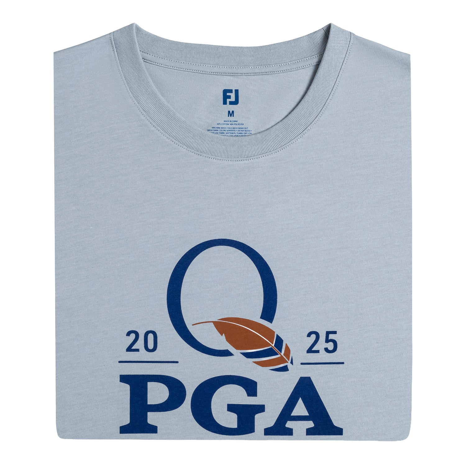 FootJoy 2025 PGA Championship Checkered Flag T-Shirt in Grey 4 FootJoy 2025 PGA Championship Checkered Flag T-Shirt in Grey