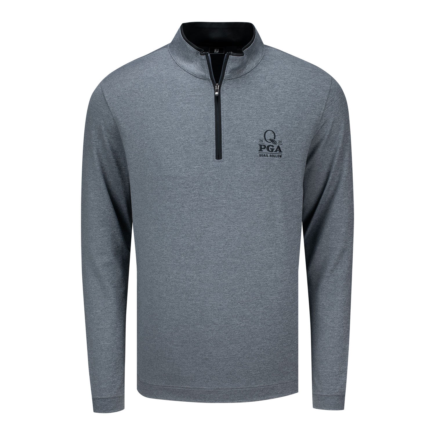 FootJoy 2025 PGA Championship Lightweight Heather Quarter Zip in Charcoal