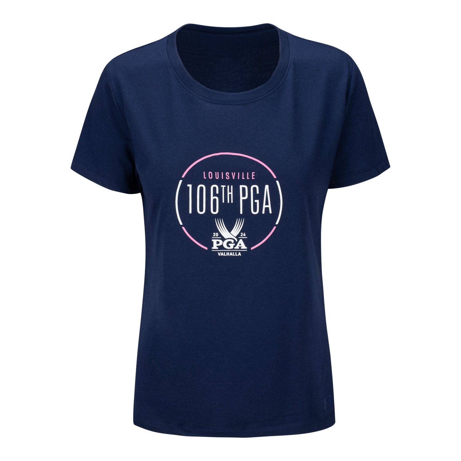 Under Armour 2024 PGA Championship Ladies 106th Circle T-Shirt in Navy 1 Under Armour 2024 PGA Championship Ladies 106th Circle T-Shirt in Navy