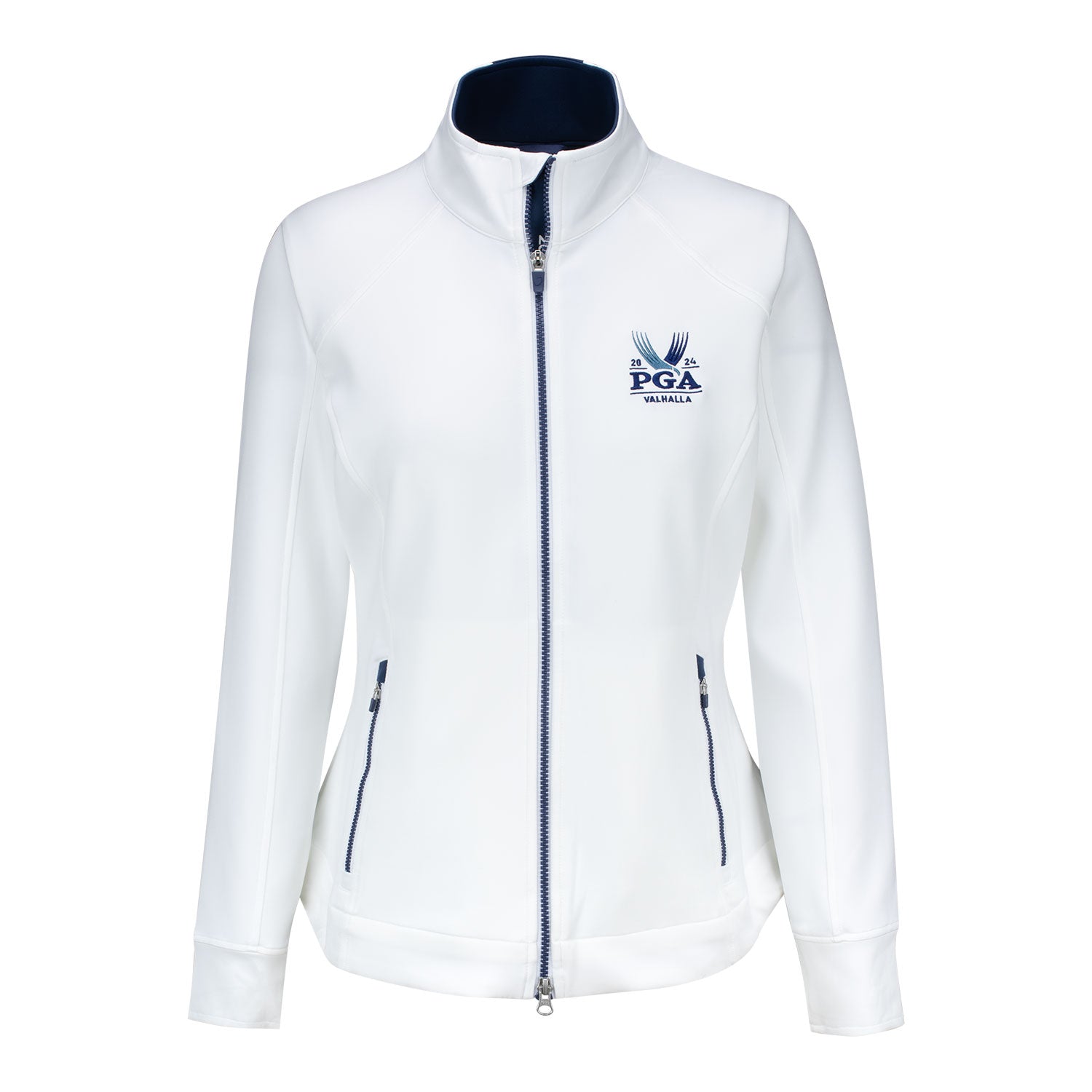 Zero Restriction Ladies Mikaela Full Zip Jacket in White 1 Zero Restriction Ladies Mikaela Full Zip Jacket in White