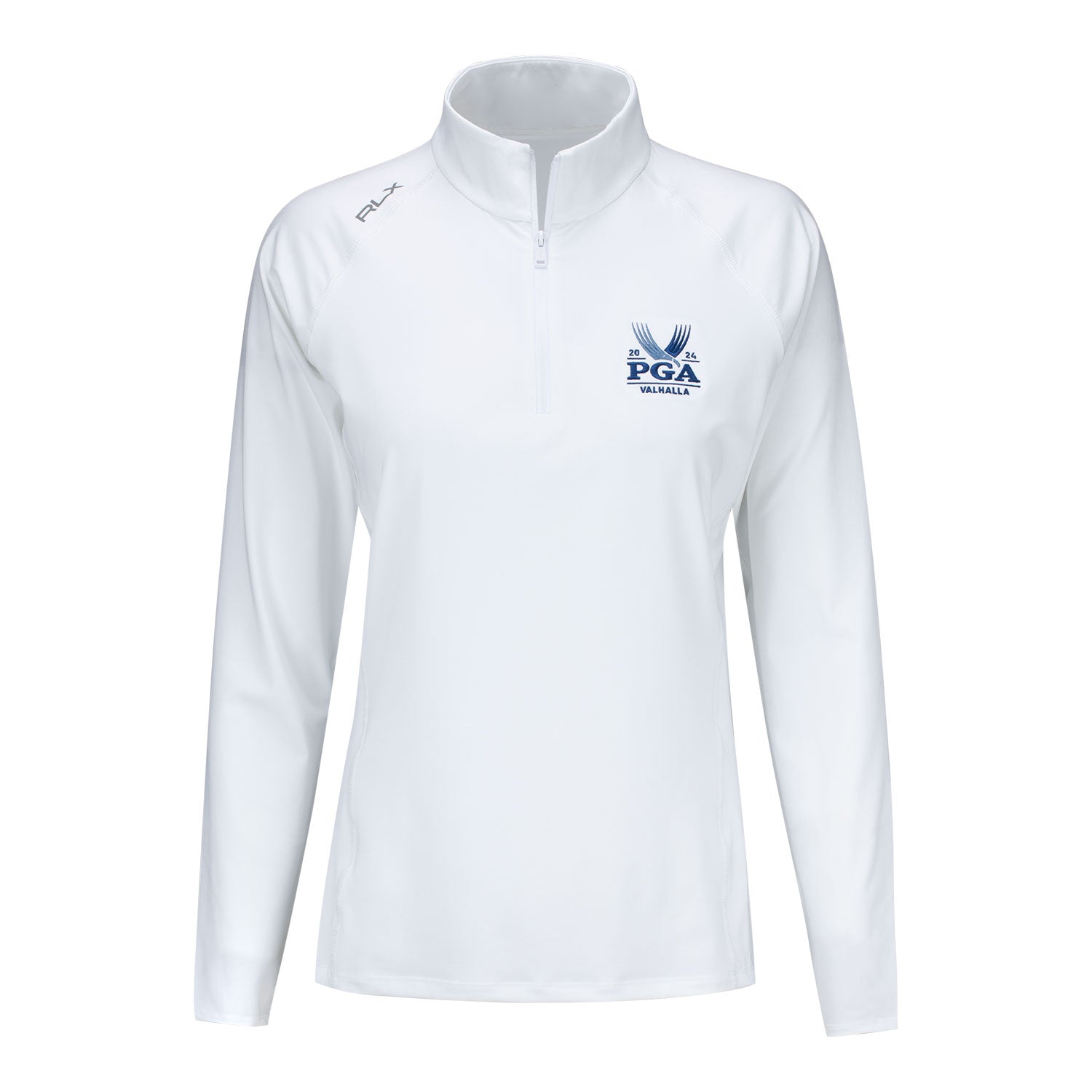 Ralph Lauren 2024 PGA Championship Ladies Lightweight Airflow Quarter Zip in White