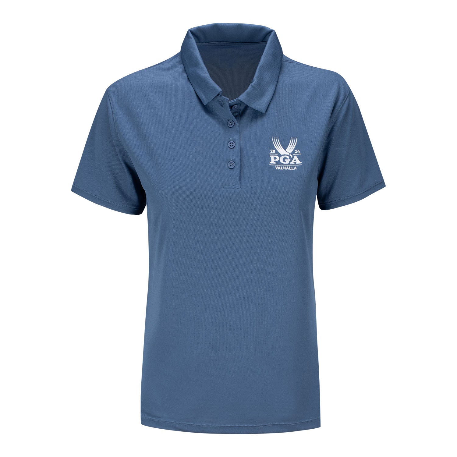 Nike Women's 2024 PGA Championship Victory Short Sleeve Polo in Diffused Blue 1 Nike Women's 2024 PGA Championship Victory Short Sleeve Polo in Diffused Blue