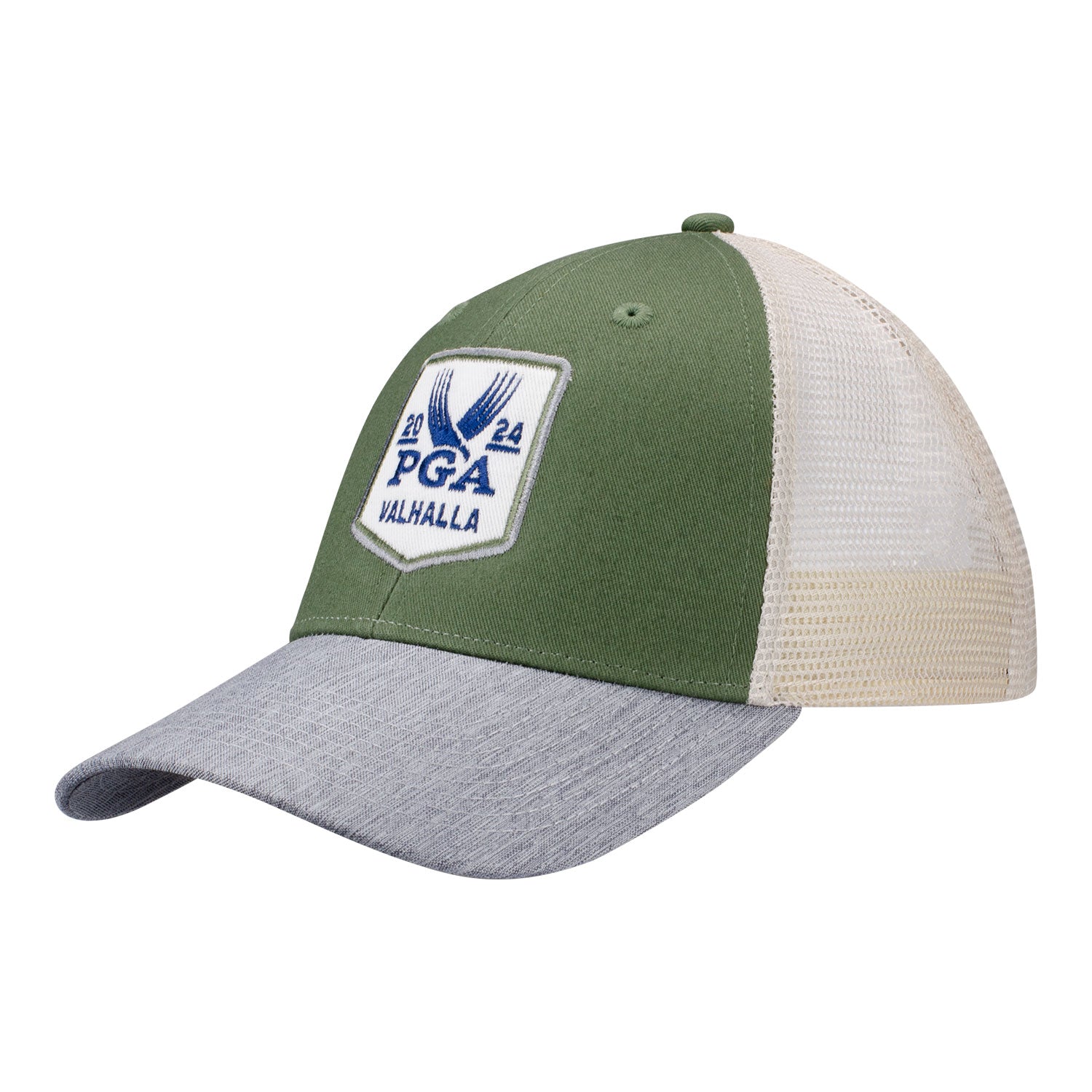 Ahead 2024 PGA Championship Classic Fit Mesh Back Adjustable Hat in Olive / Carbon / Tan 1 Ahead 2024 PGA Championship Classic Fit Mesh Back Adjustable Hat in Olive / Carbon / Tan