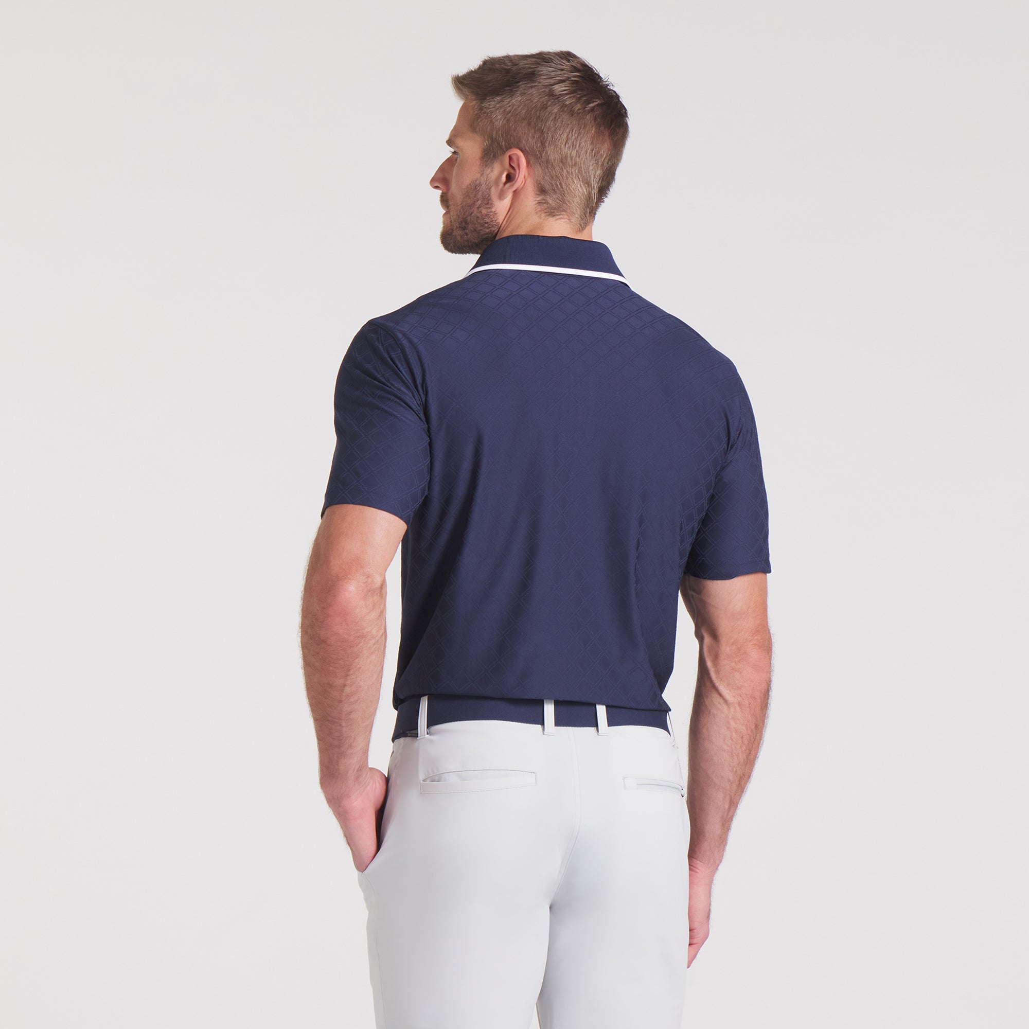 AP Tipped Jacquard Golf Polo 14 AP Tipped Jacquard Golf Polo