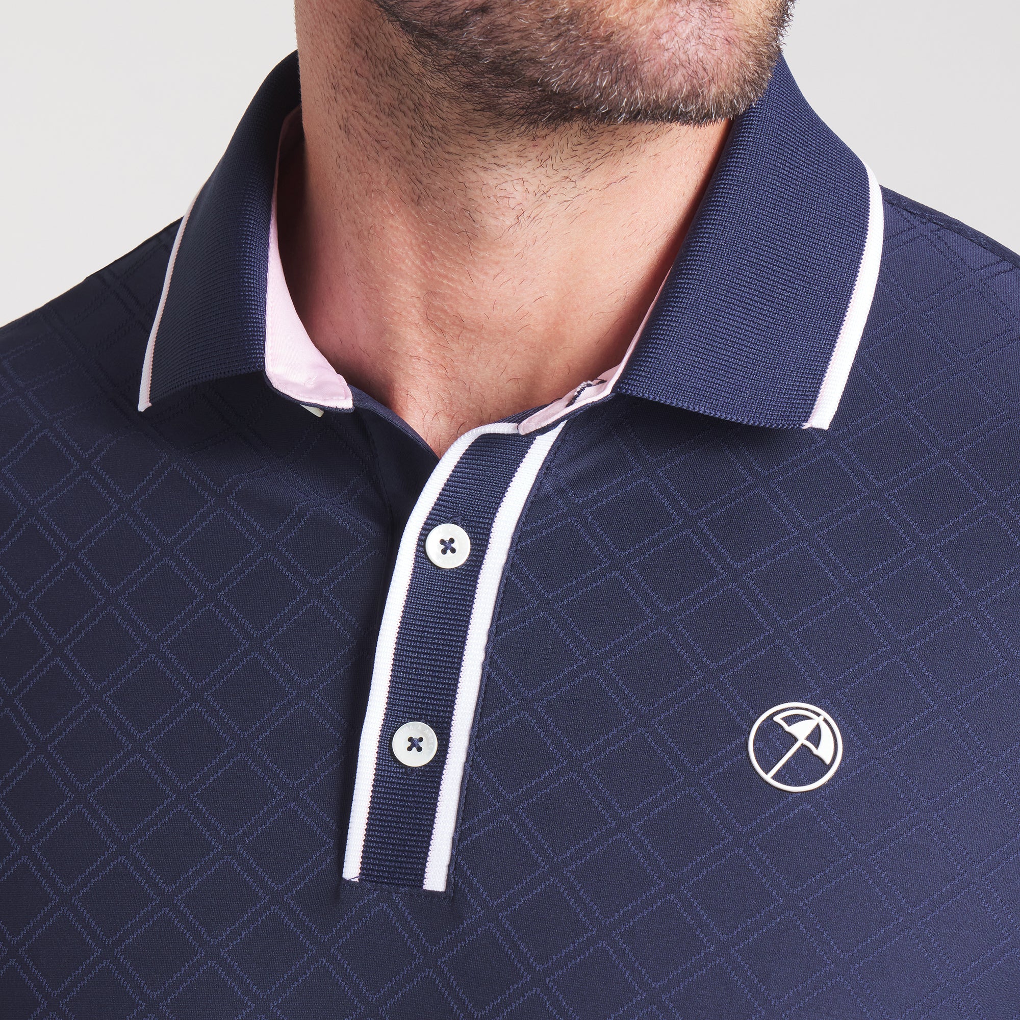 AP Tipped Jacquard Golf Polo 16 AP Tipped Jacquard Golf Polo
