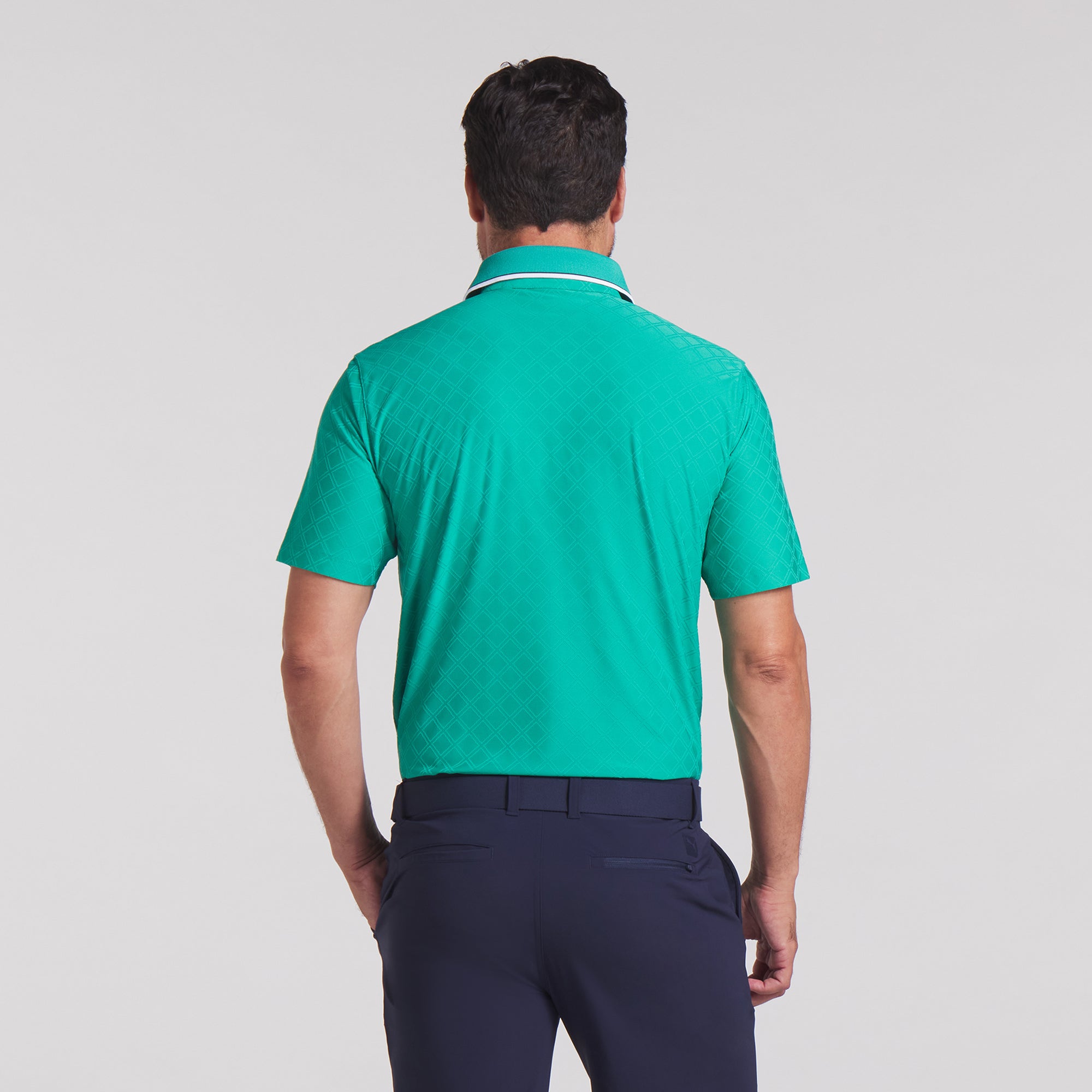 AP Tipped Jacquard Golf Polo 2 AP Tipped Jacquard Golf Polo