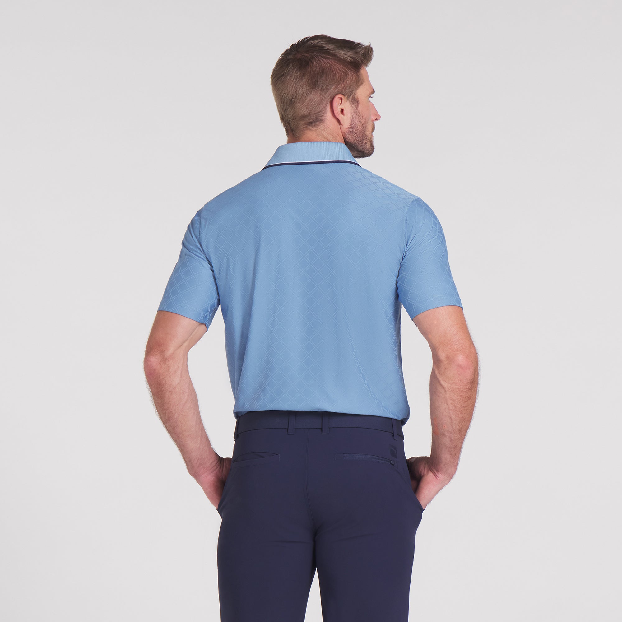 AP Tipped Jacquard Golf Polo 20 AP Tipped Jacquard Golf Polo