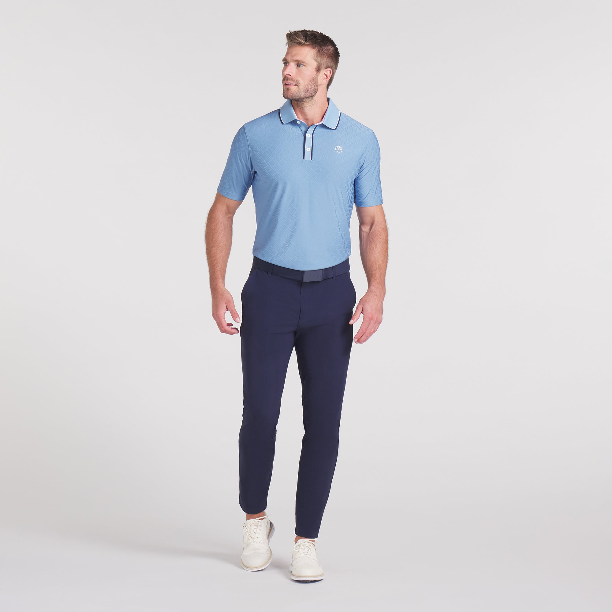 AP Tipped Jacquard Golf Polo 21 AP Tipped Jacquard Golf Polo